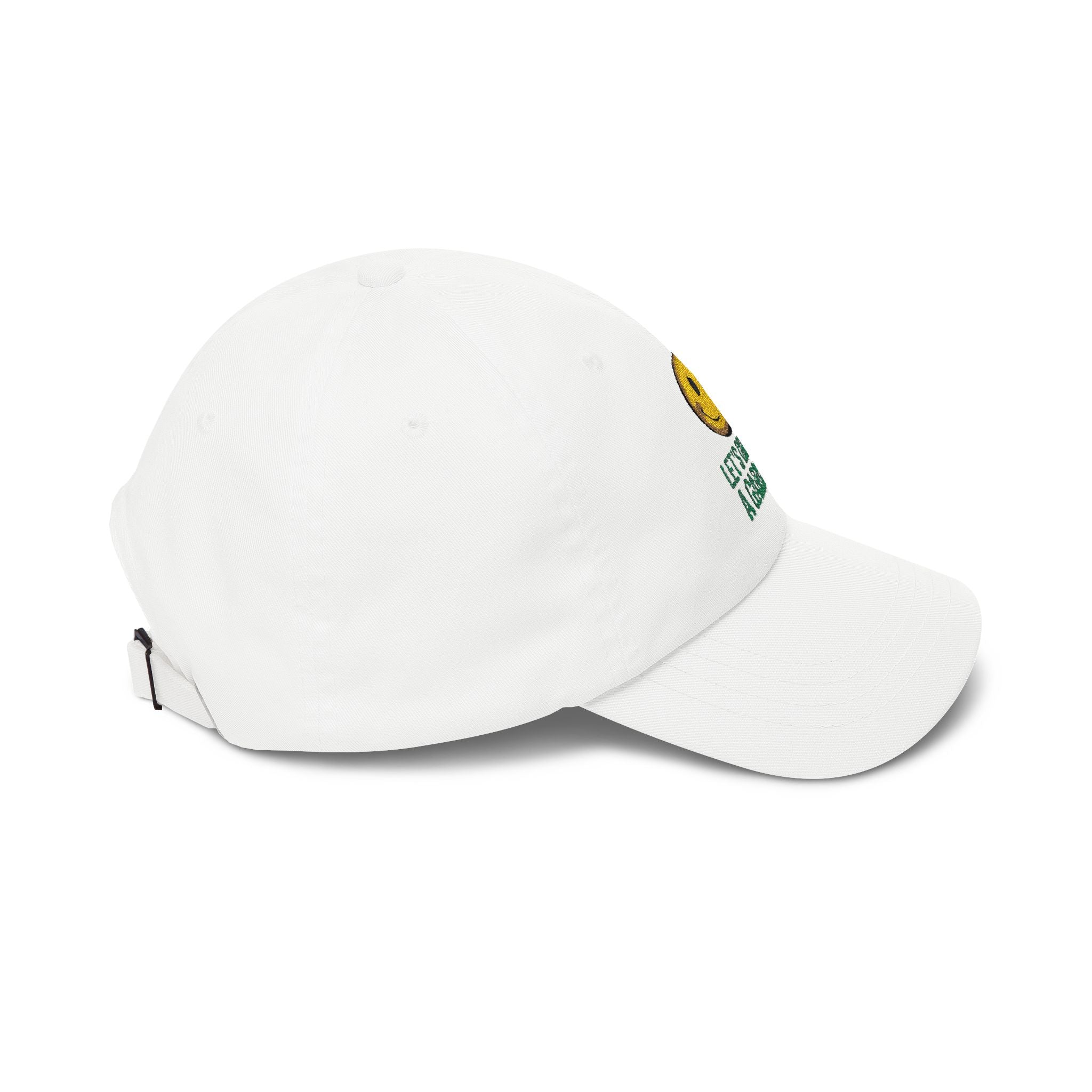 Dad Cap - 'Let’s Grow a Garden' Smiley Embroidered Hat