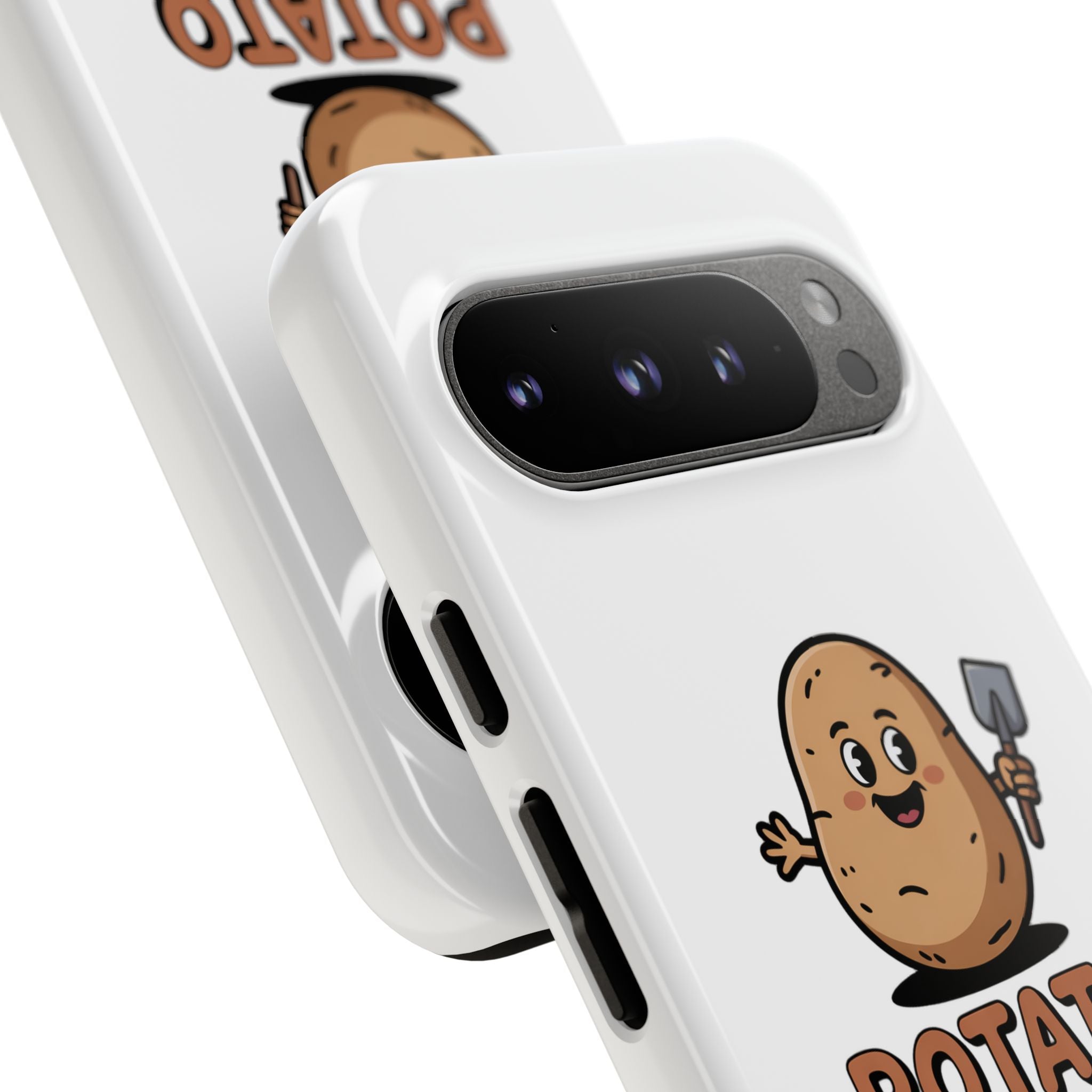 Phone Case — "Potato Digging Love" Cute Gardening Cartoon Protective Cover