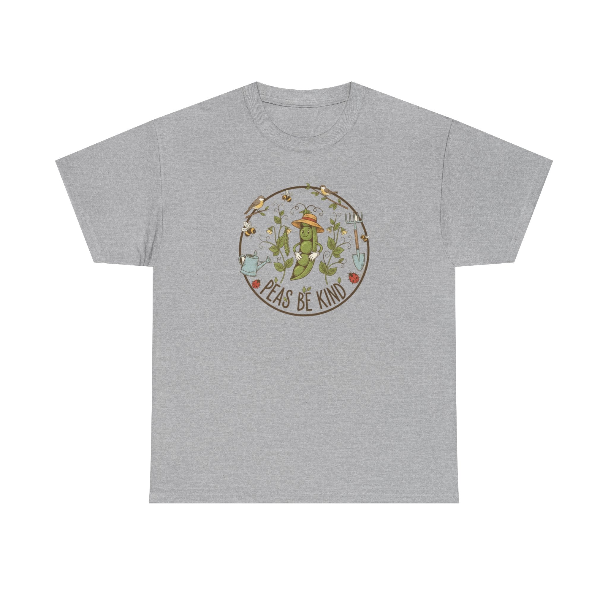 T-Shirt — "Peas Be Kind" Cute Garden Pea Illustration Tee