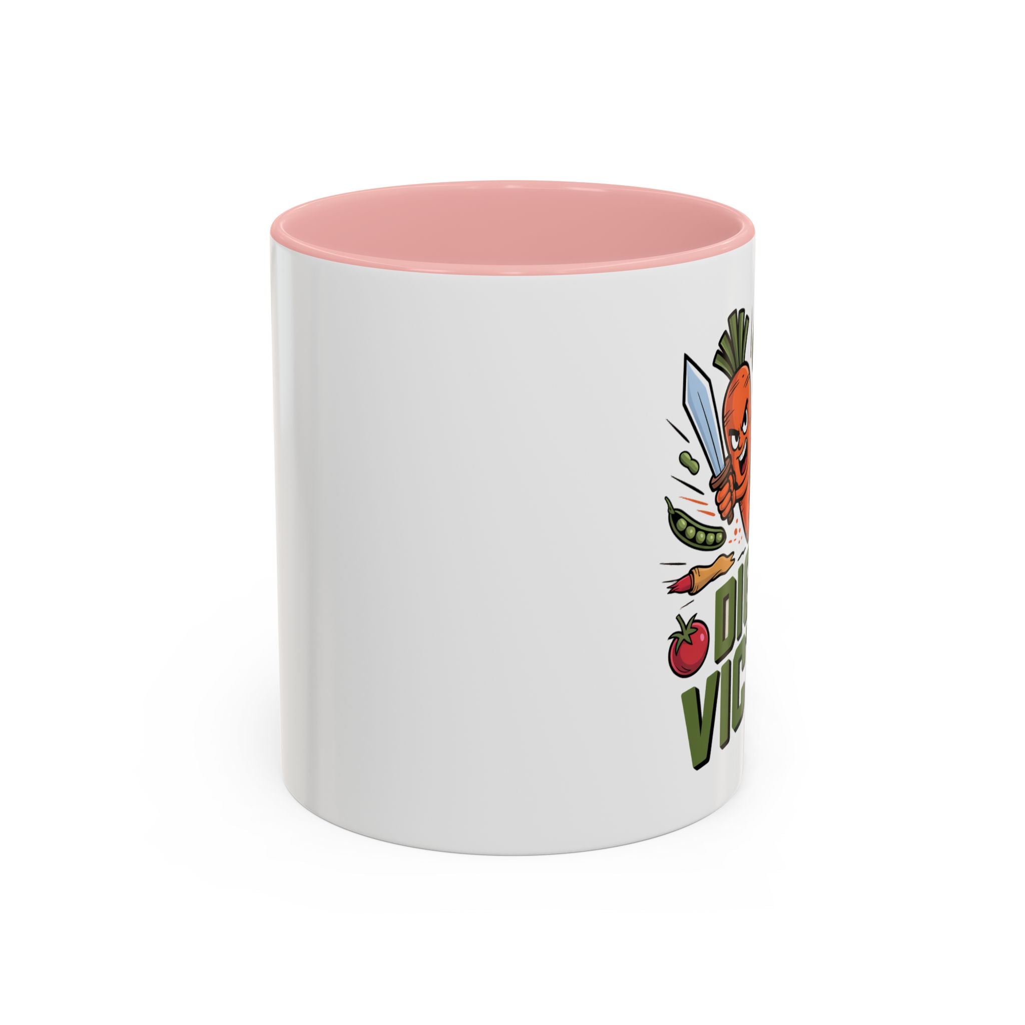 Dig For Victory Coffee Mug — Garden Veggie Cartoon Accent Mug (11/15oz)