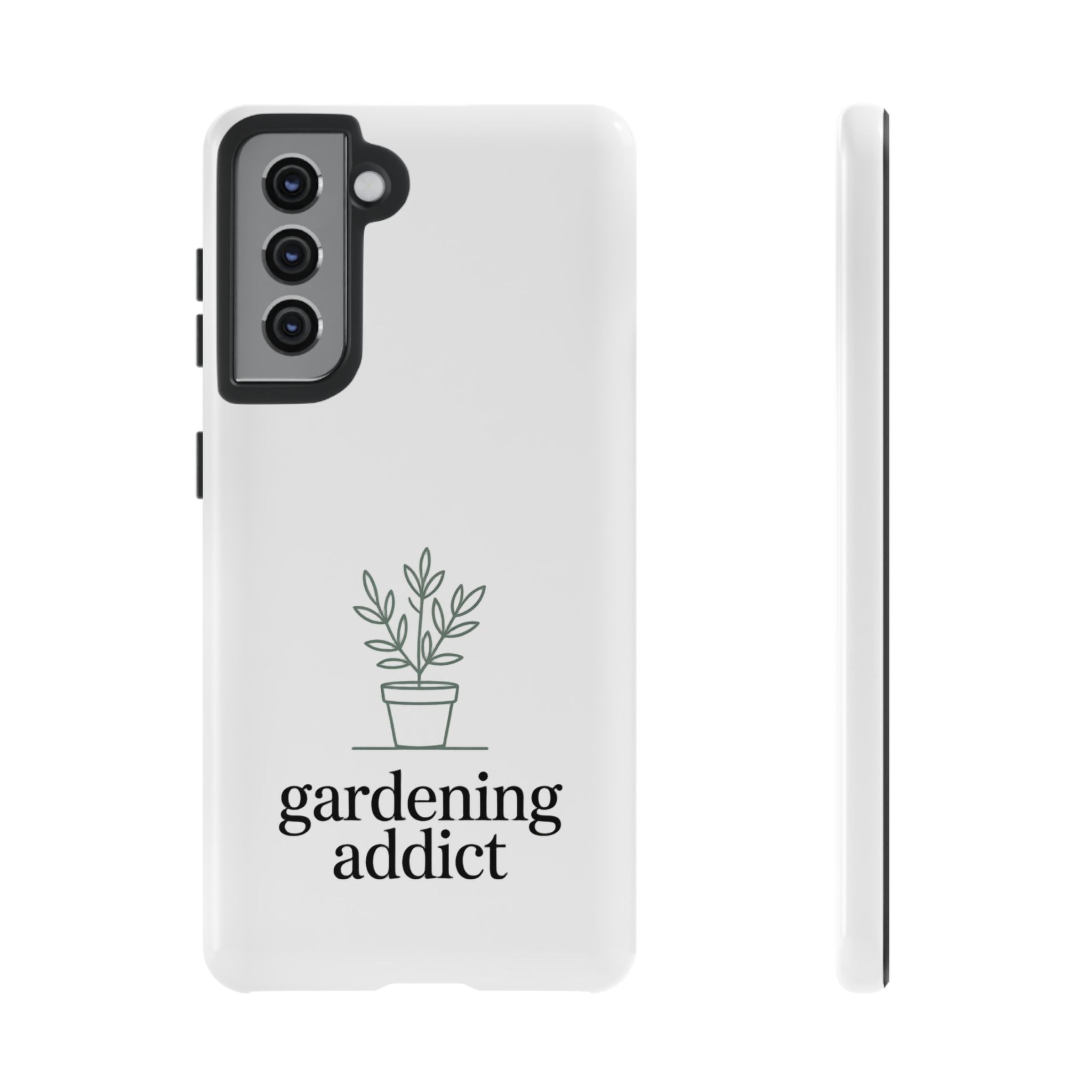 Phone Case — 'gardening addict' Minimal Plant Design