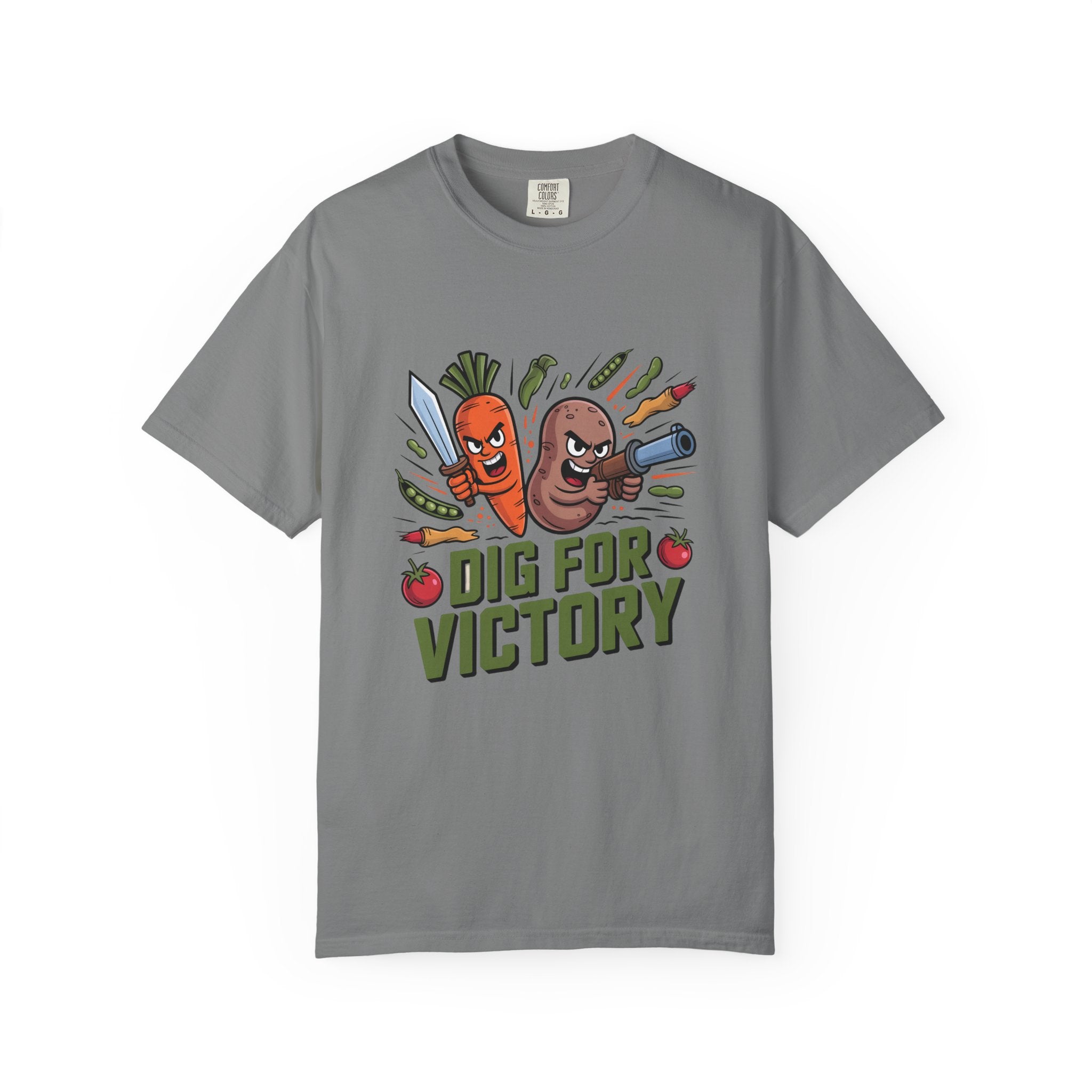 Dig for Victory T-Shirt — Retro Veggie Garden Graphic Tee