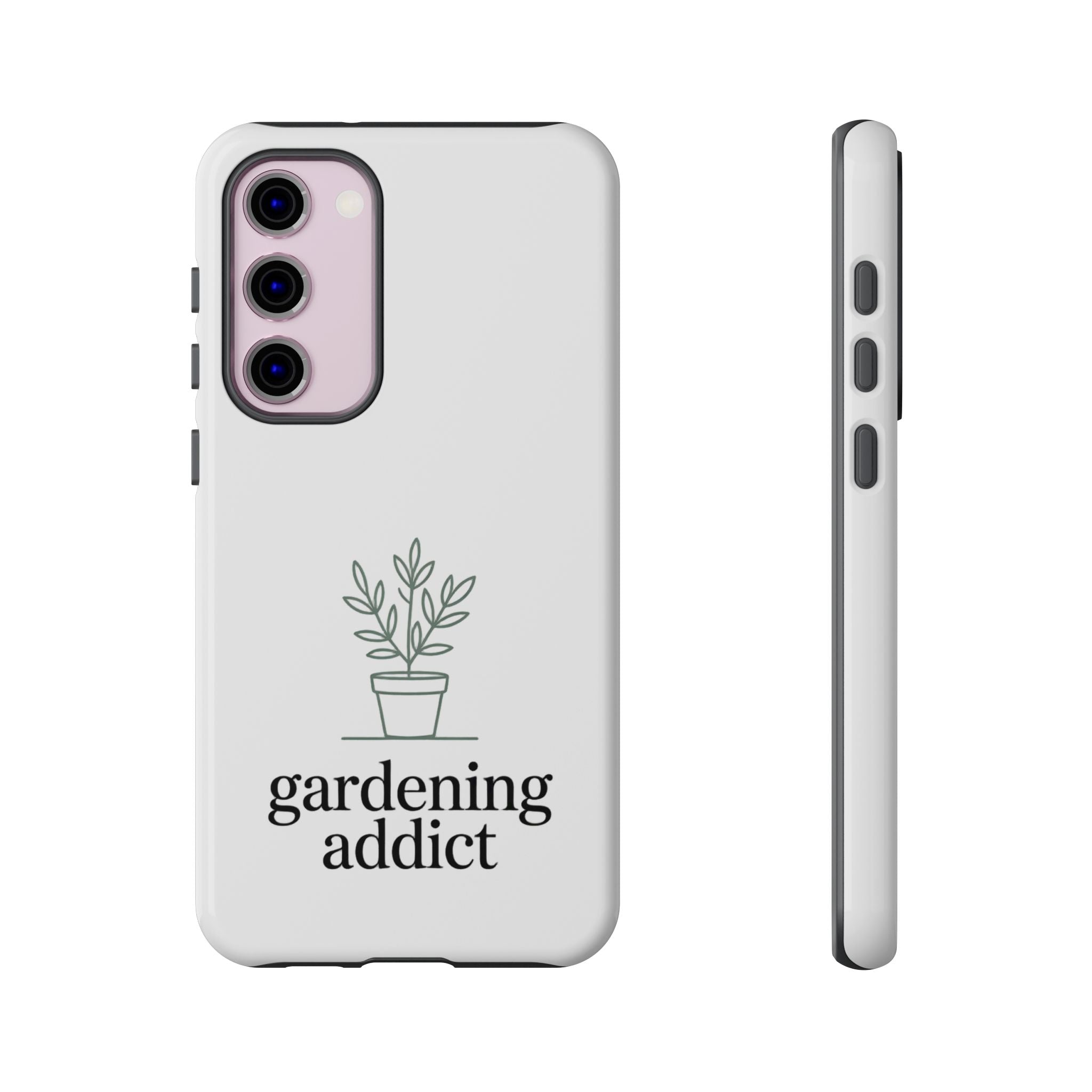 Phone Case — 'gardening addict' Minimal Plant Design