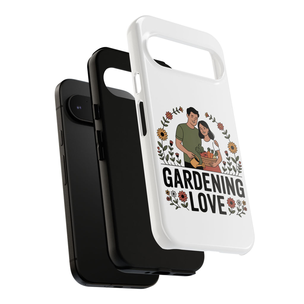 Gardening Love Phone Case — Floral Couple Protective Phone Cover