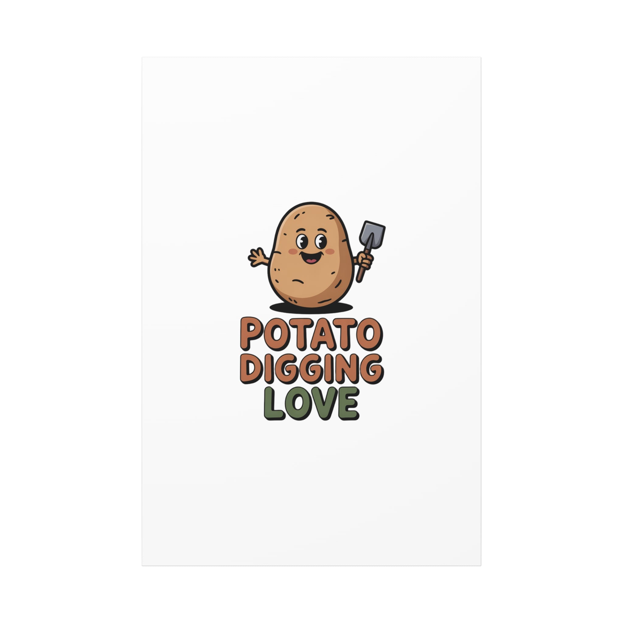 Potato Digging Love Canvas Print