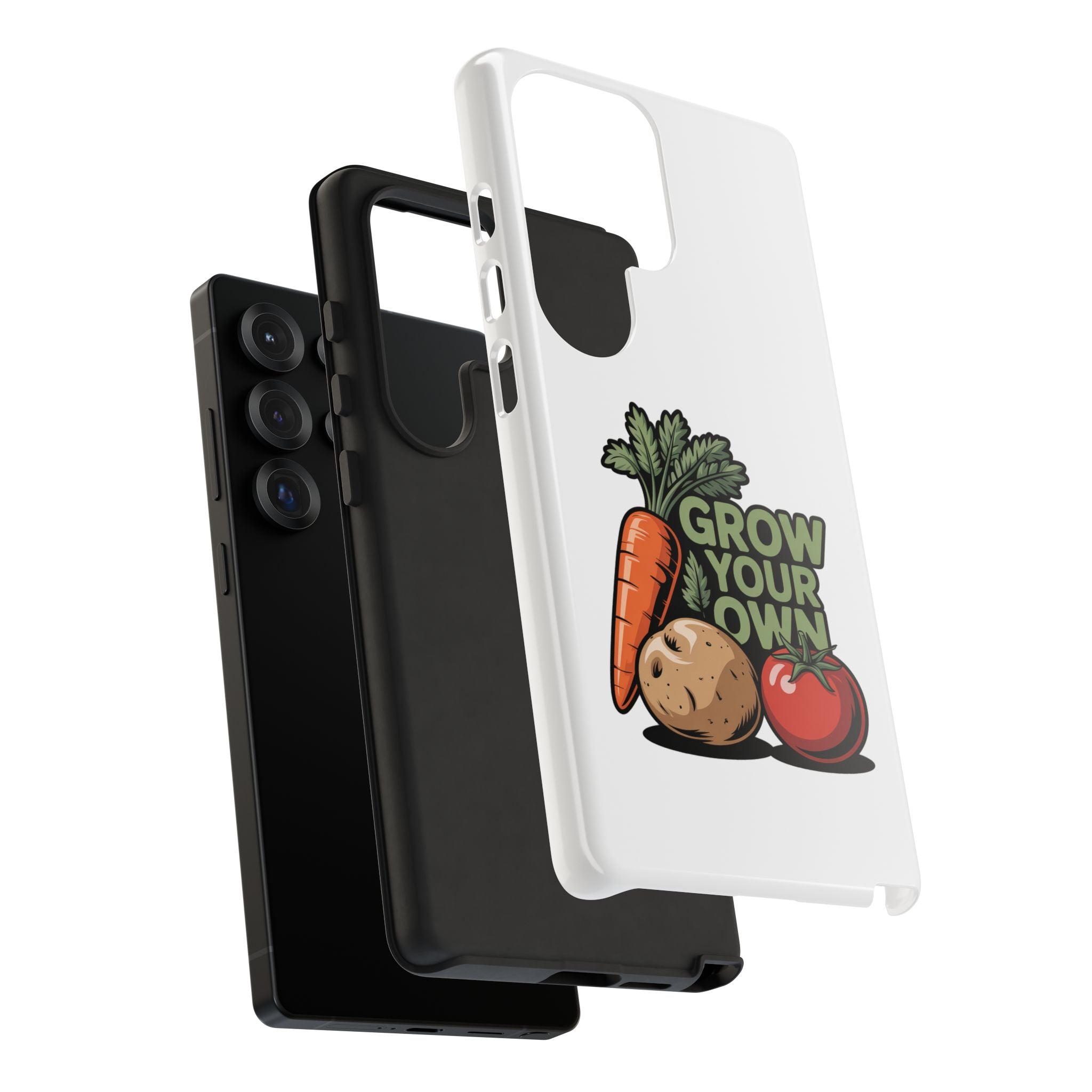 Grow Your Own Vegetables Phone Case — Gardening Carrot Potato Tomato Design