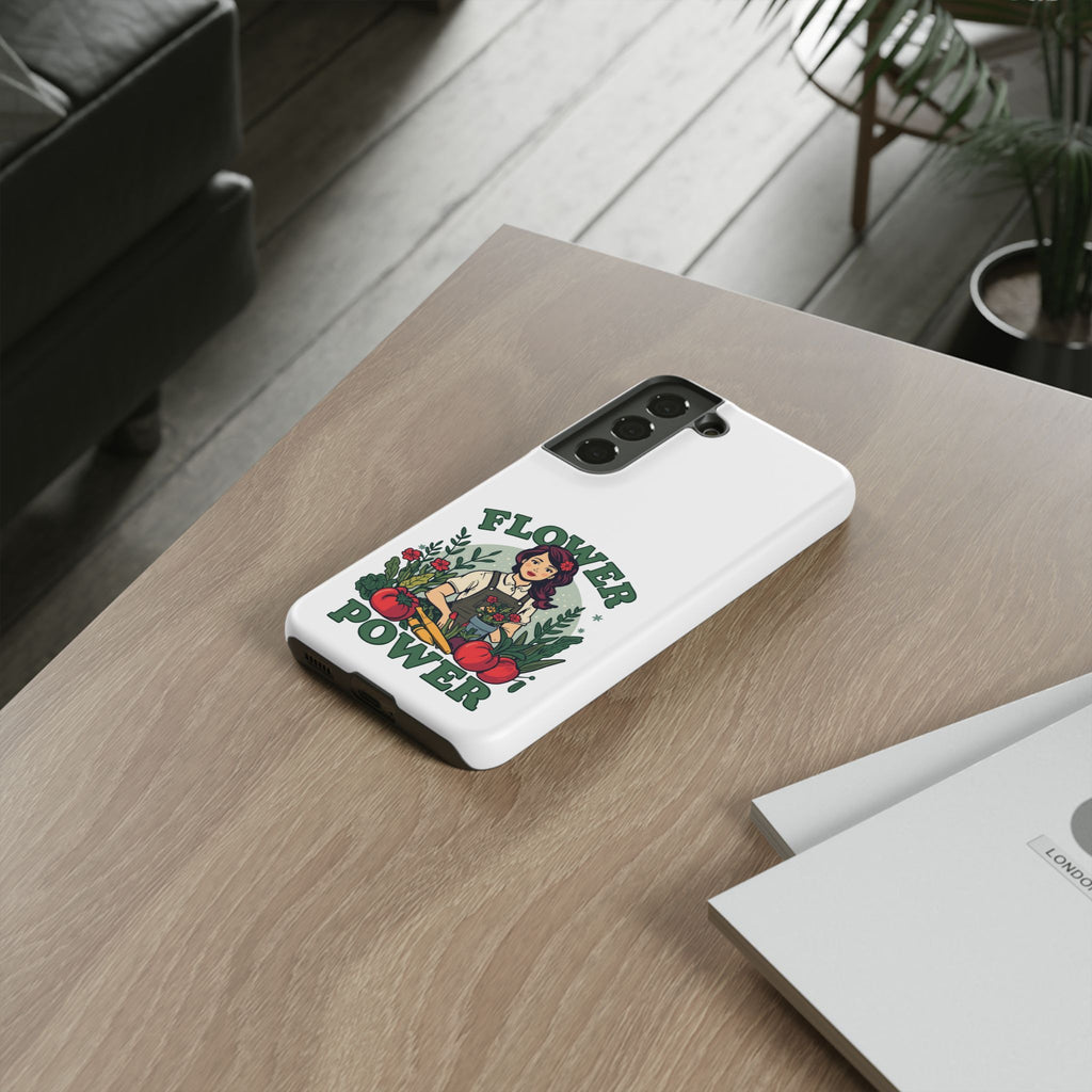 Phone Case - 'Flower Power' Retro Gardener Floral Protective Case