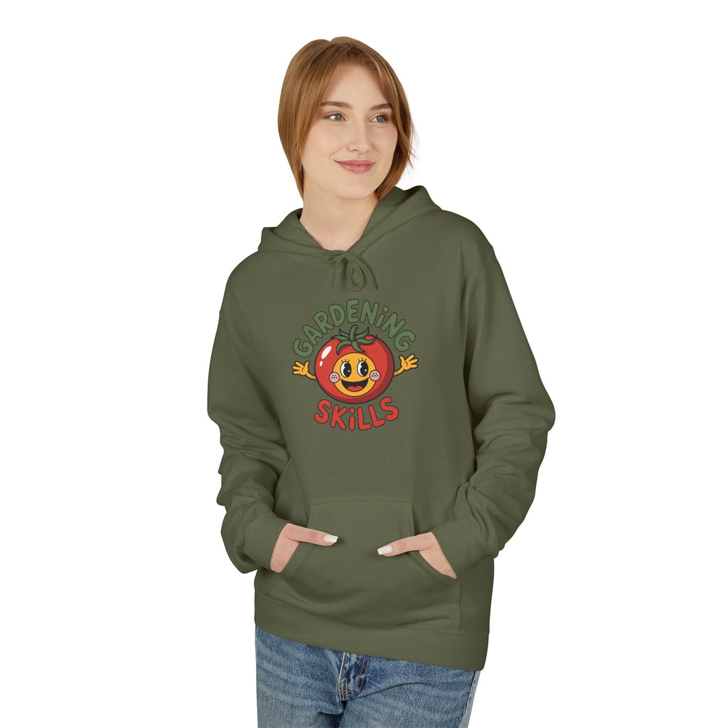 Gardening Skills Hoodie — Cute Tomato Illustration Gardeners Gift