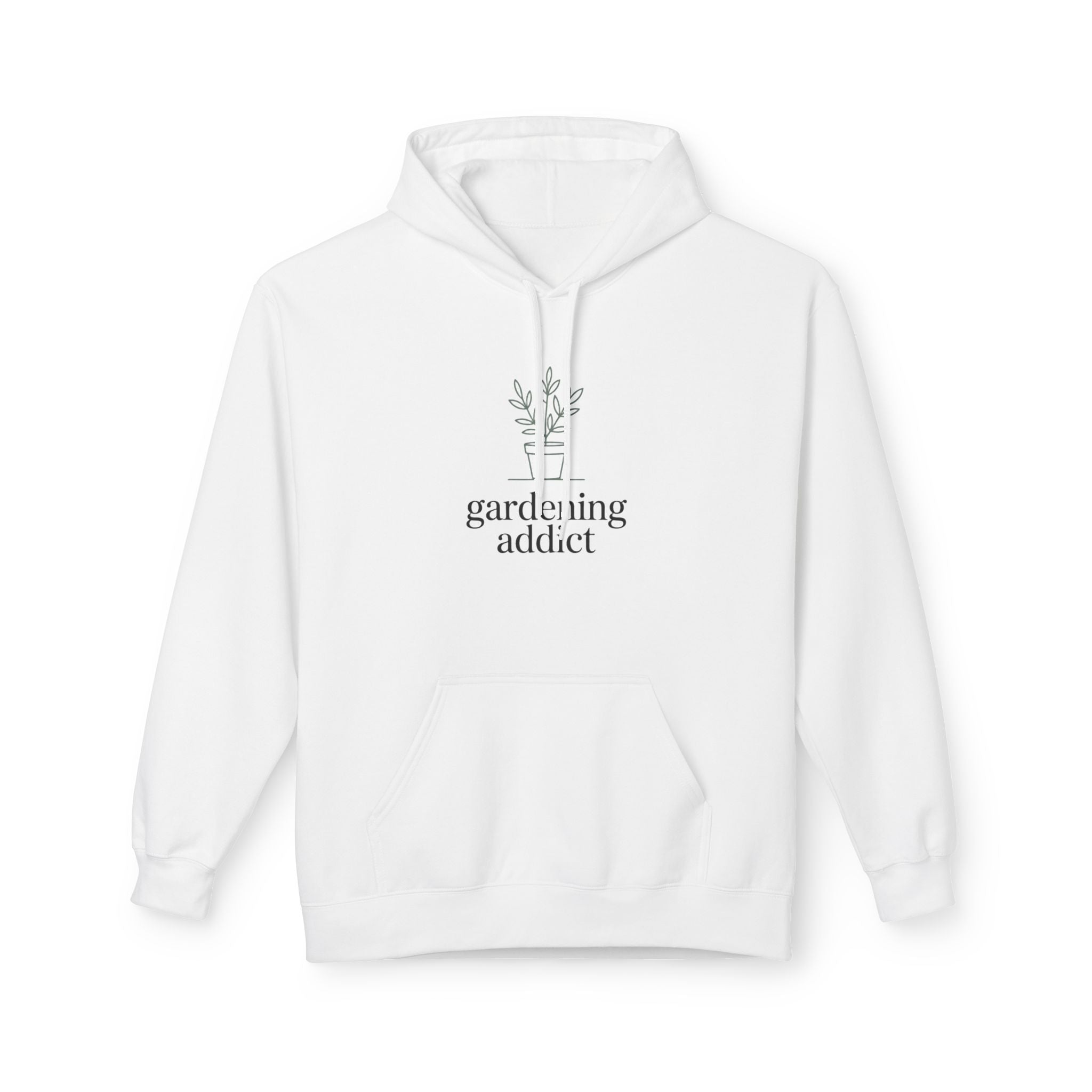 Gardening Addict Hoodie — Minimal Plant Lover Pullover