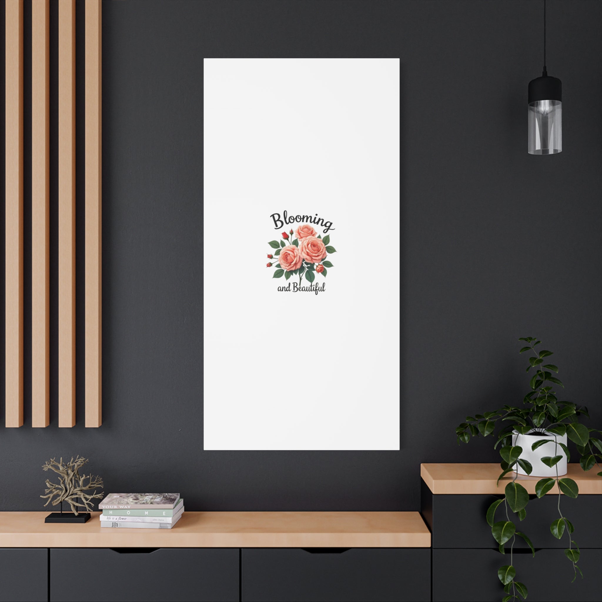 Blooming and Beautiful Rose Bouquet Canvas Wall Art
