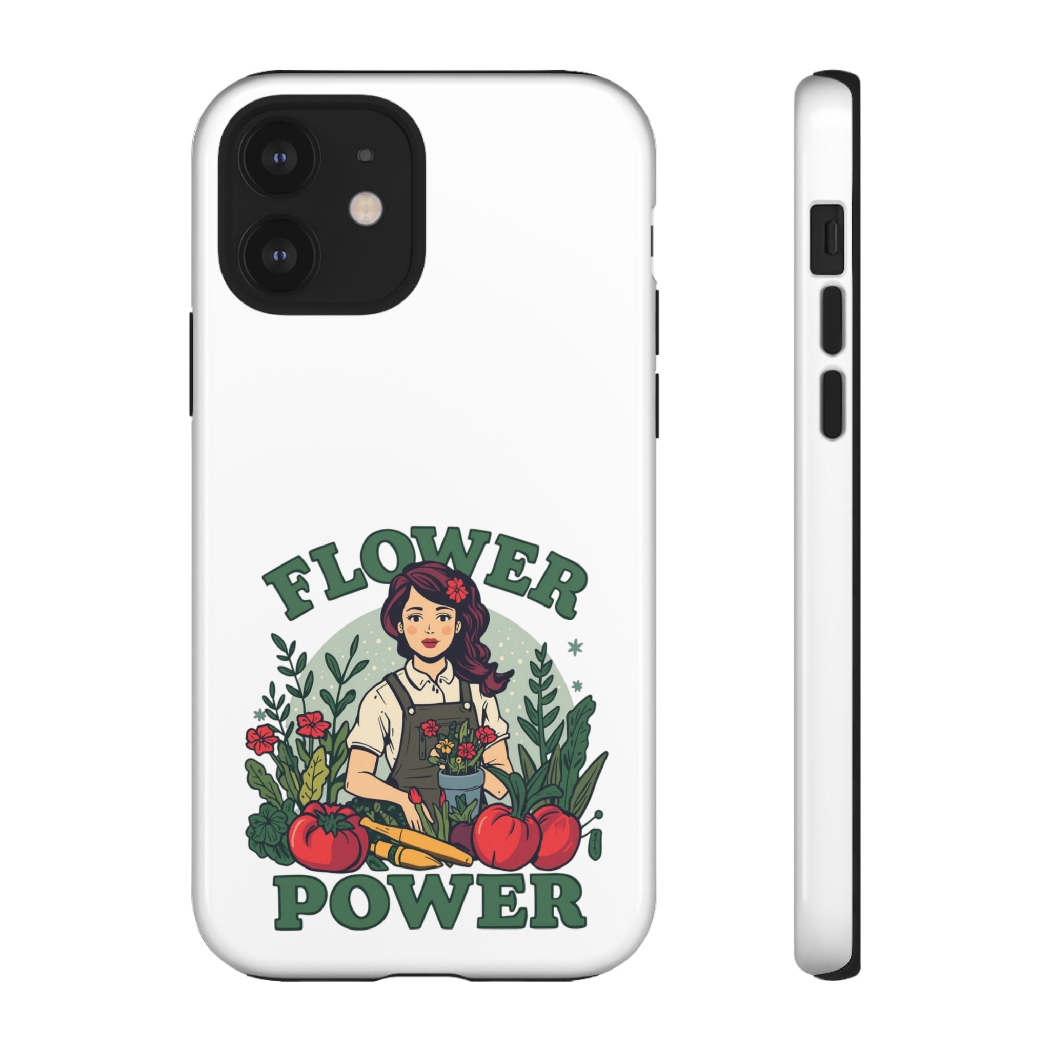 Phone Case - 'Flower Power' Retro Gardener Floral Protective Case
