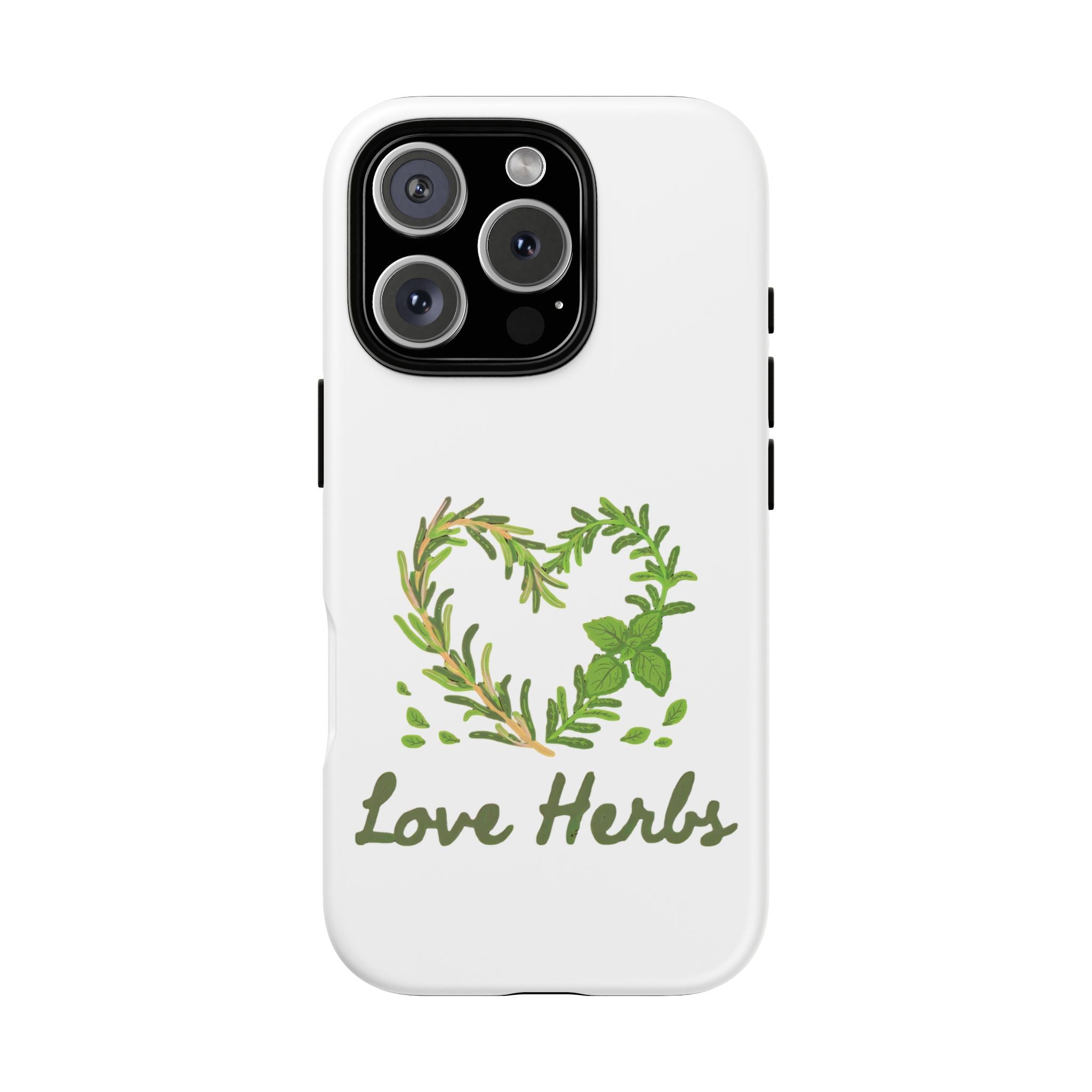 Herb Heart Phone Case - "Love Herbs" Botanical iPhone Cover