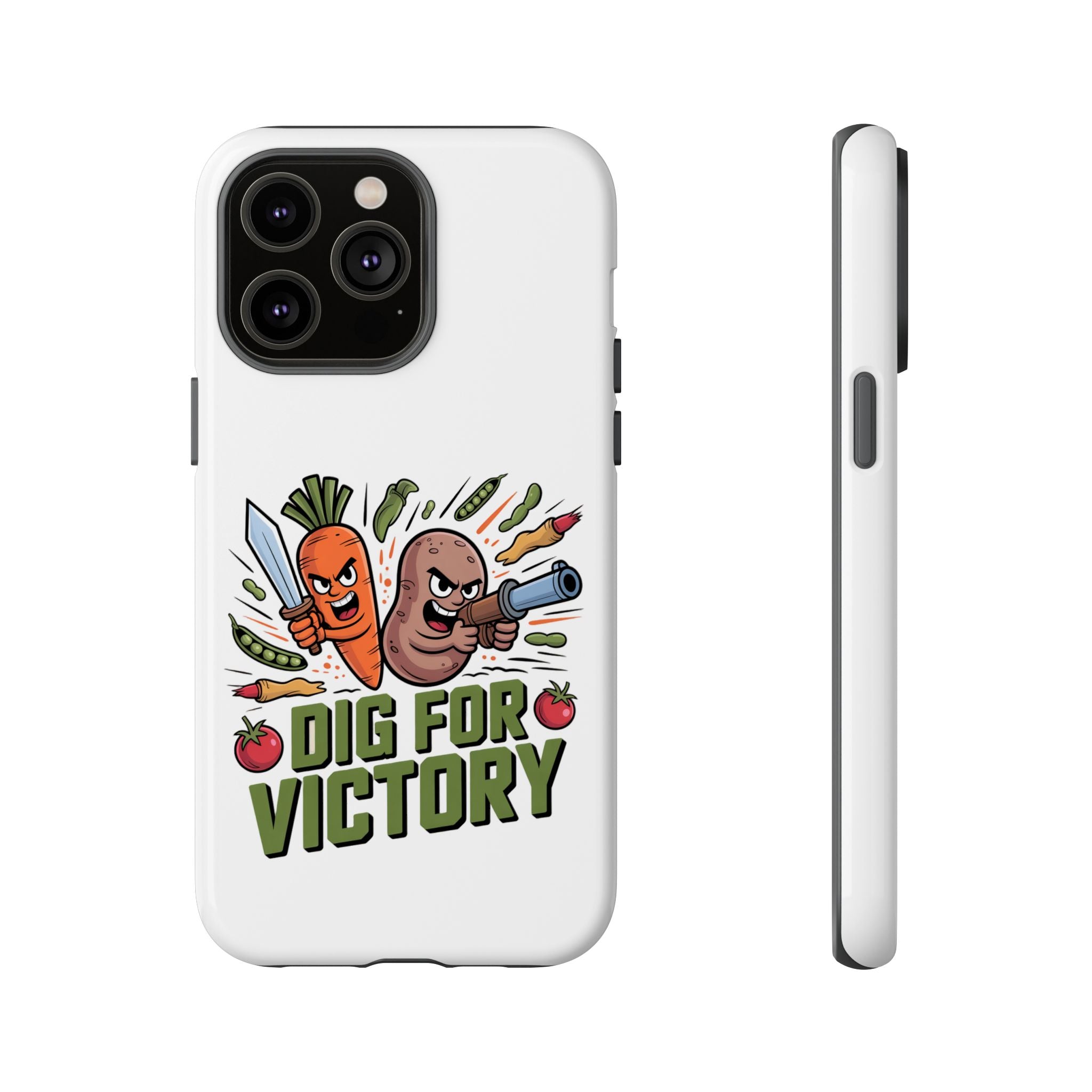 Phone Case — 'Dig For Victory' Veggie Combat Garden Design