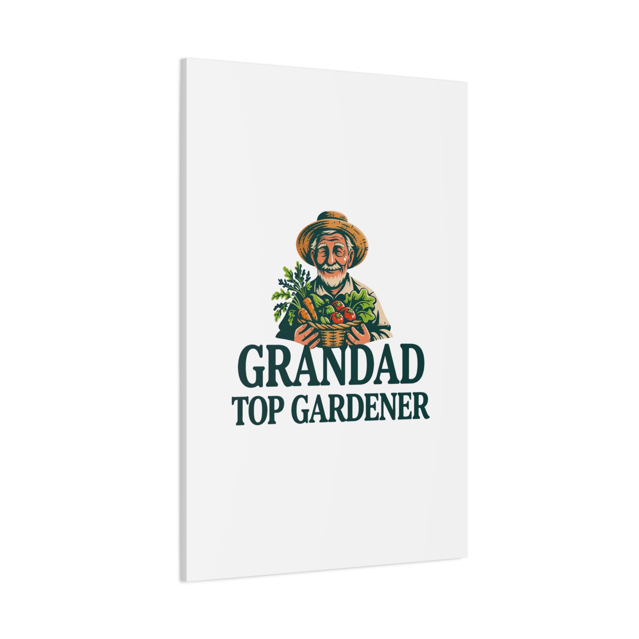 Grandad Top Gardener Canvas – Stretched Matte Wall Art