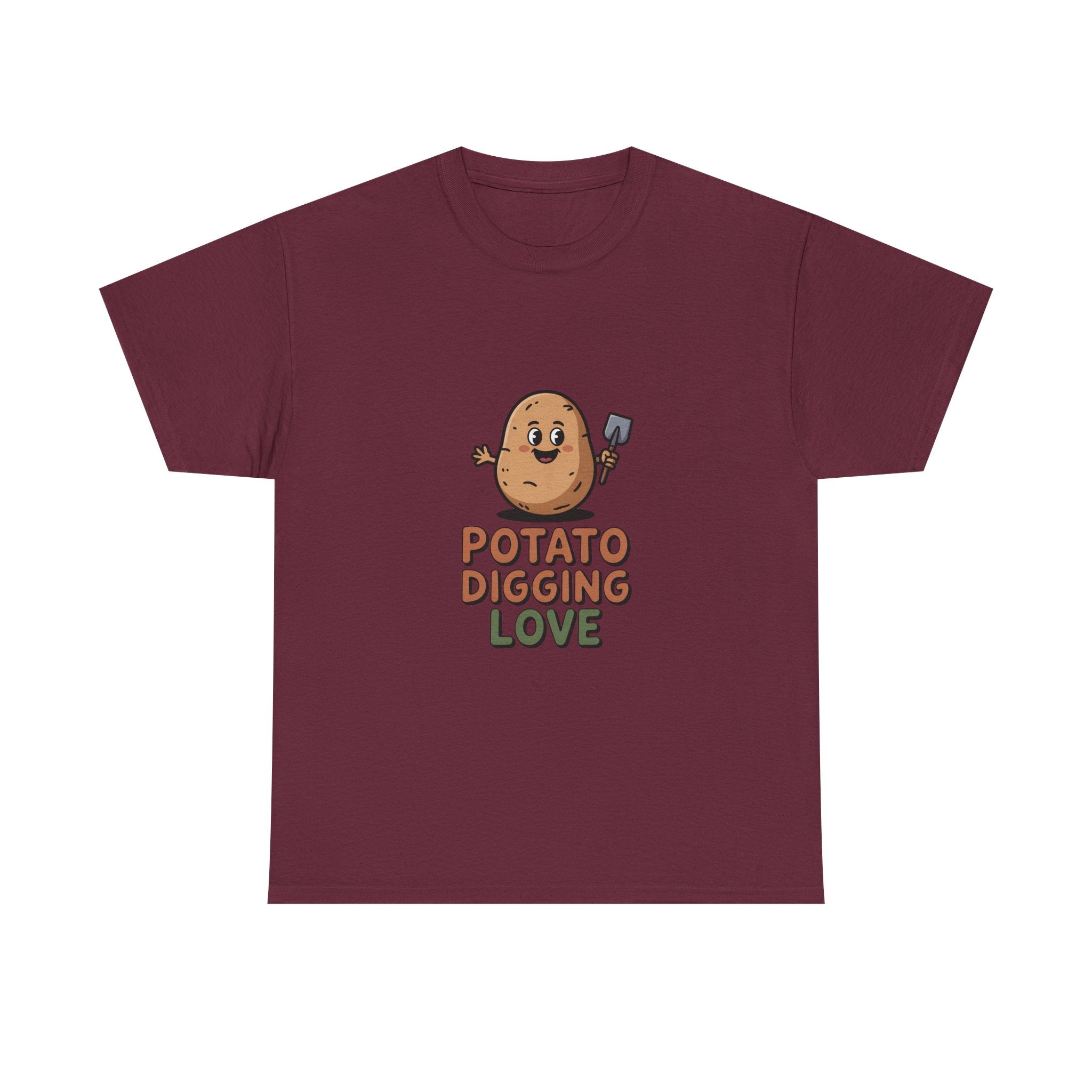 T-Shirt — "Potato Digging Love" Cute Gardening Veggie Tee