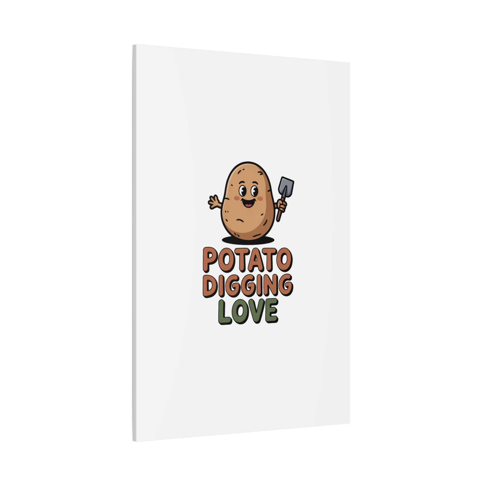 Potato Digging Love Canvas Print