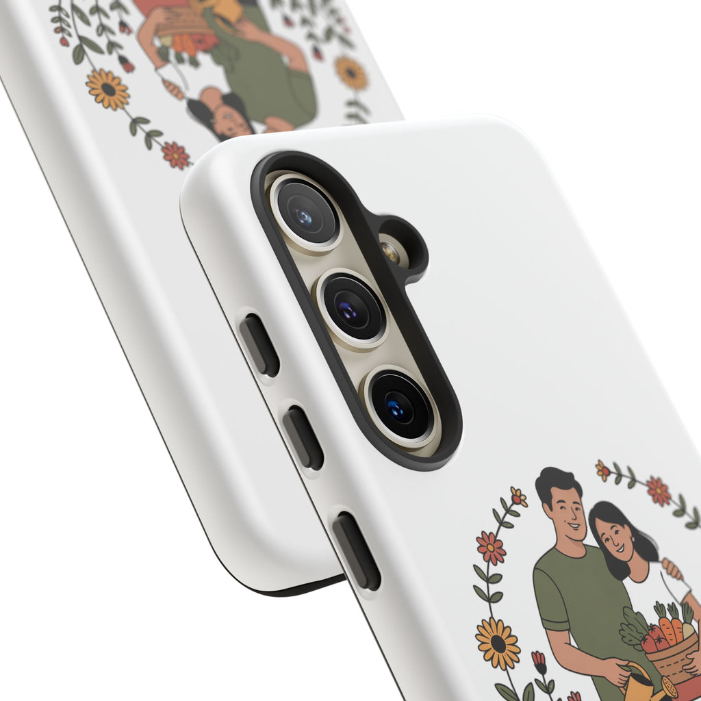 Gardening Love Phone Case — Floral Couple Protective Phone Cover