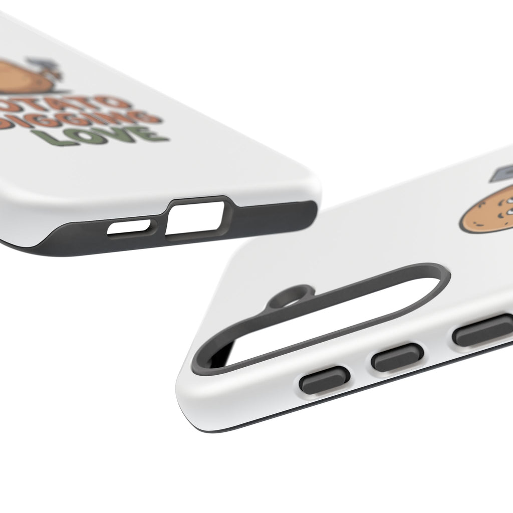 Phone Case — "Potato Digging Love" Cute Gardening Cartoon Protective Cover