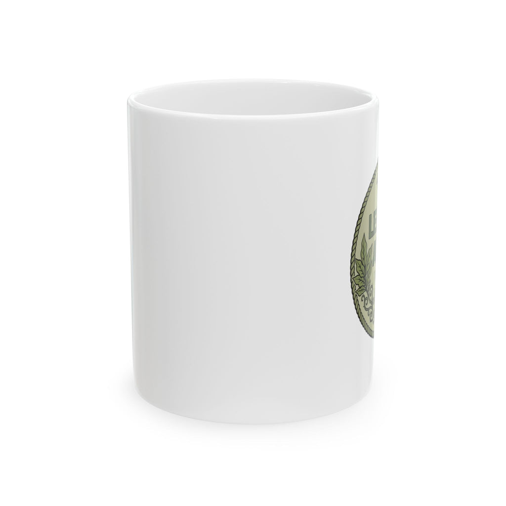 Leaf Me Alone I'm Gardening Ceramic Mug – Vintage Garden Lover Coffee Cup (11oz, 15oz)