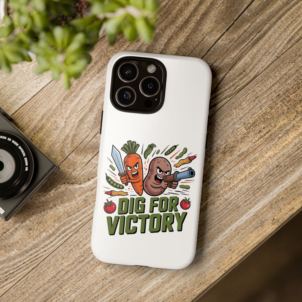 Phone Case — 'Dig For Victory' Veggie Combat Garden Design