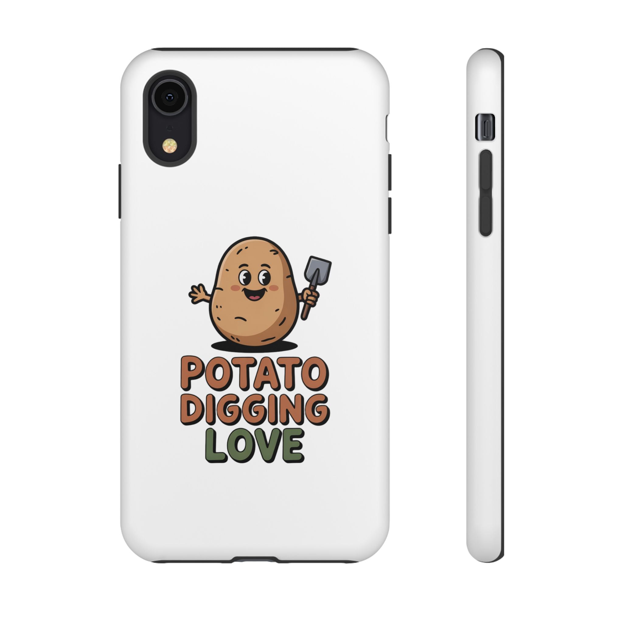 Phone Case — "Potato Digging Love" Cute Gardening Cartoon Protective Cover