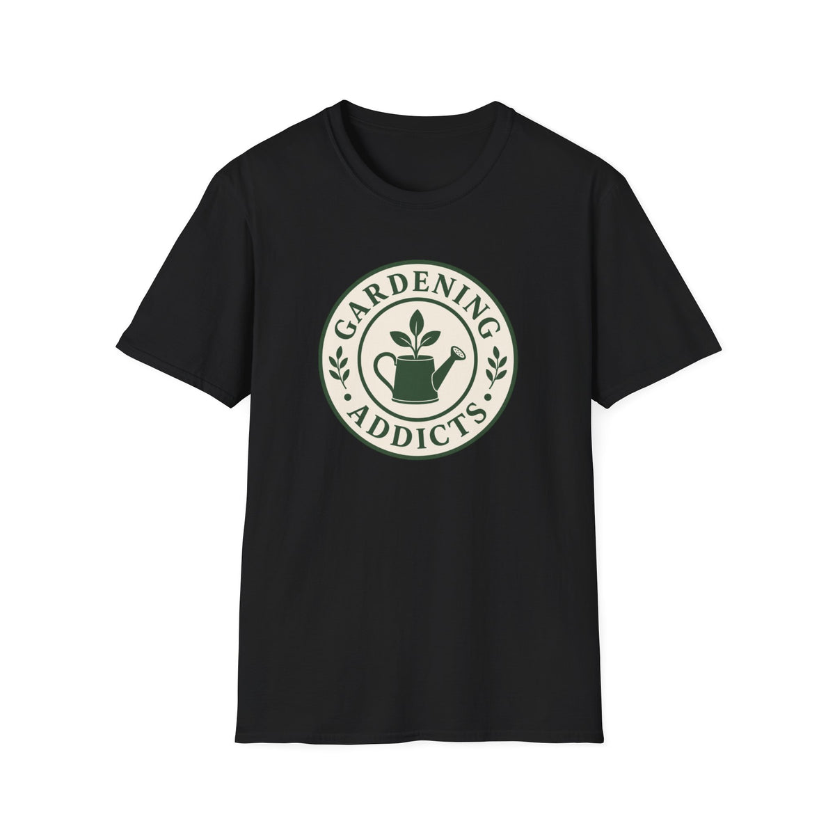 Gardening Addicts T-Shirt — Vintage Watering Can Plant Logo