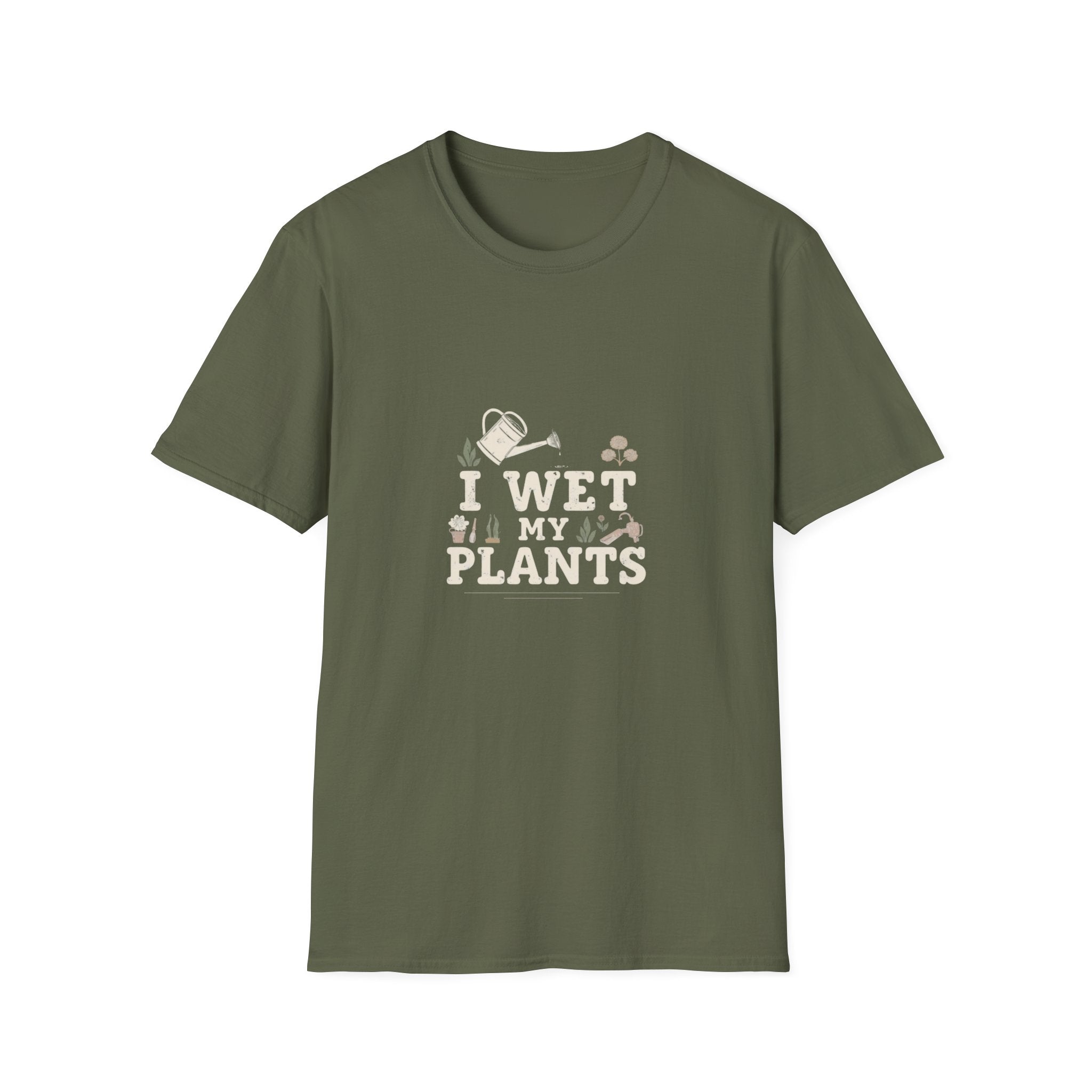 T-Shirt — “I Wet My Plants” Gardening Humor Tee