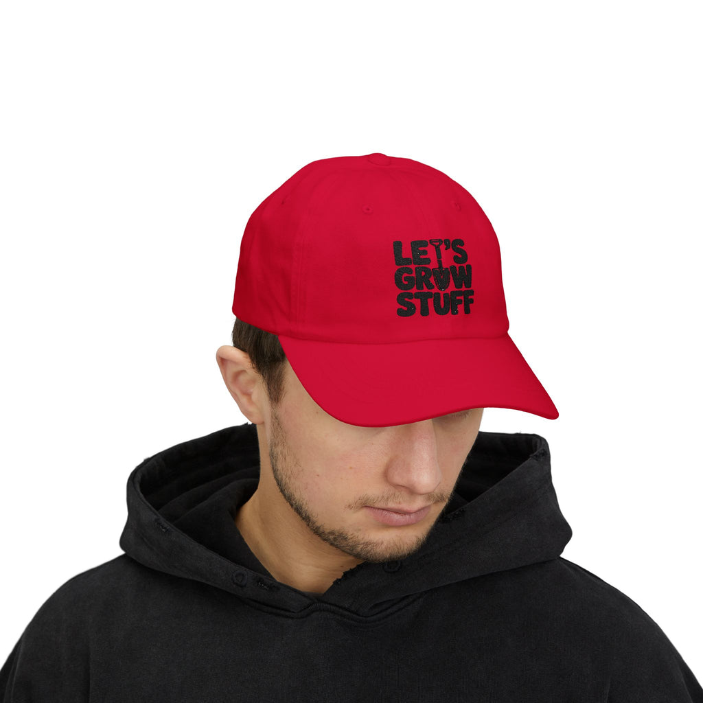 Let's Grow Stuff Dad Cap — Gardening Hat for Plant Lovers