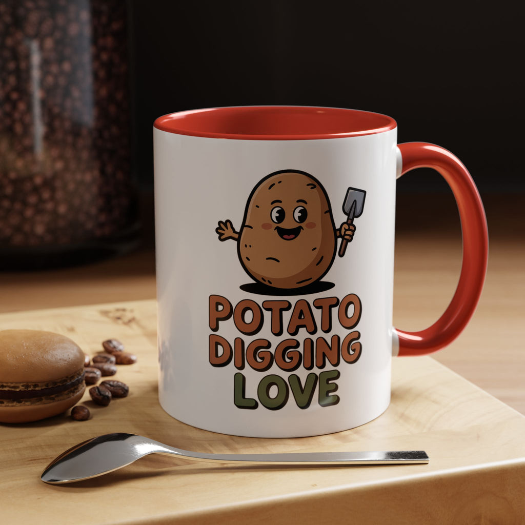 Potato Digging Love Coffee Mug — Cute Gardening Mug (11/15oz)