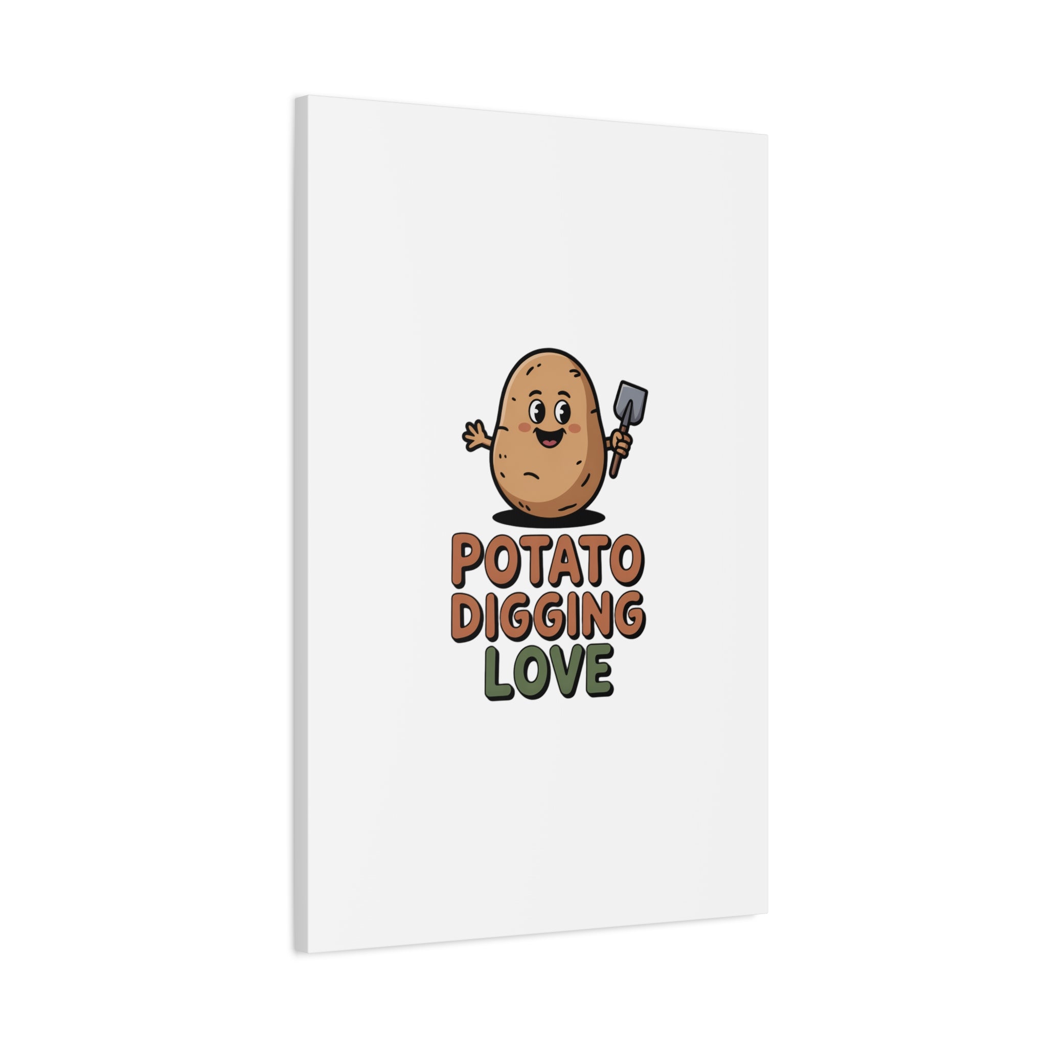 Potato Digging Love Canvas Print