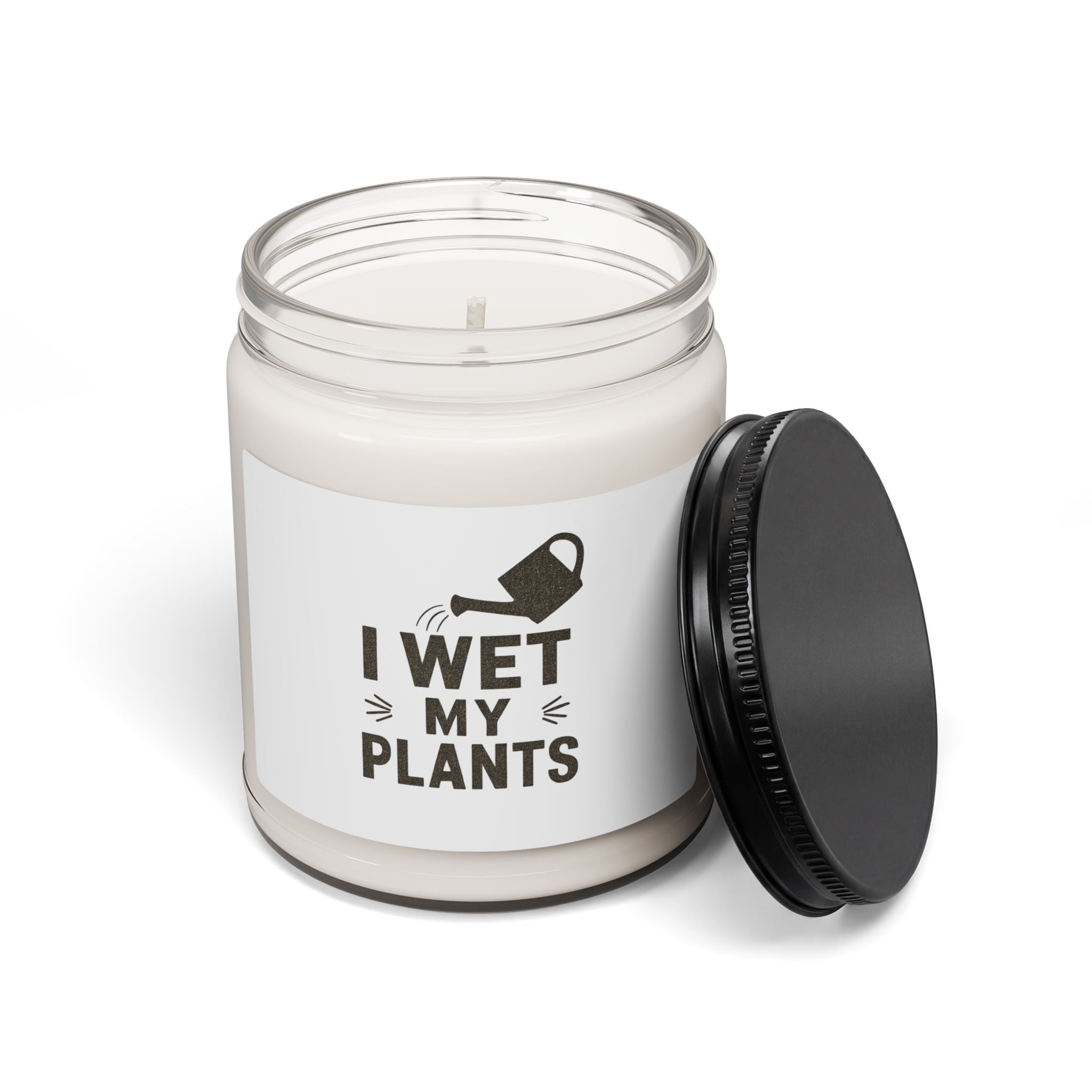 I Wet My Plants Scented Soy Candle — 9oz Funny Plant Lover Gift