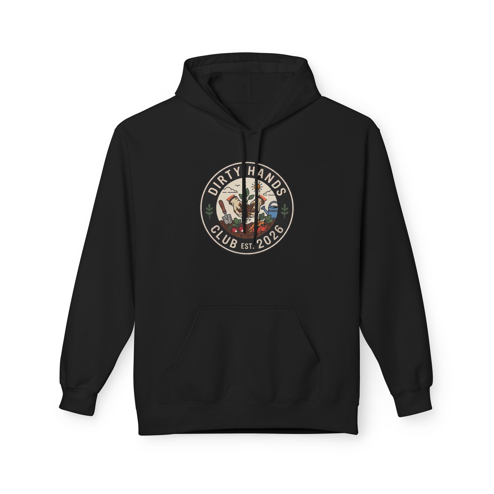 Dirty Hands Club Hoodie — Vintage Mechanic Logo Pullover