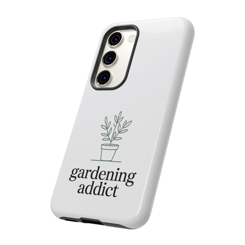 Phone Case — 'gardening addict' Minimal Plant Design