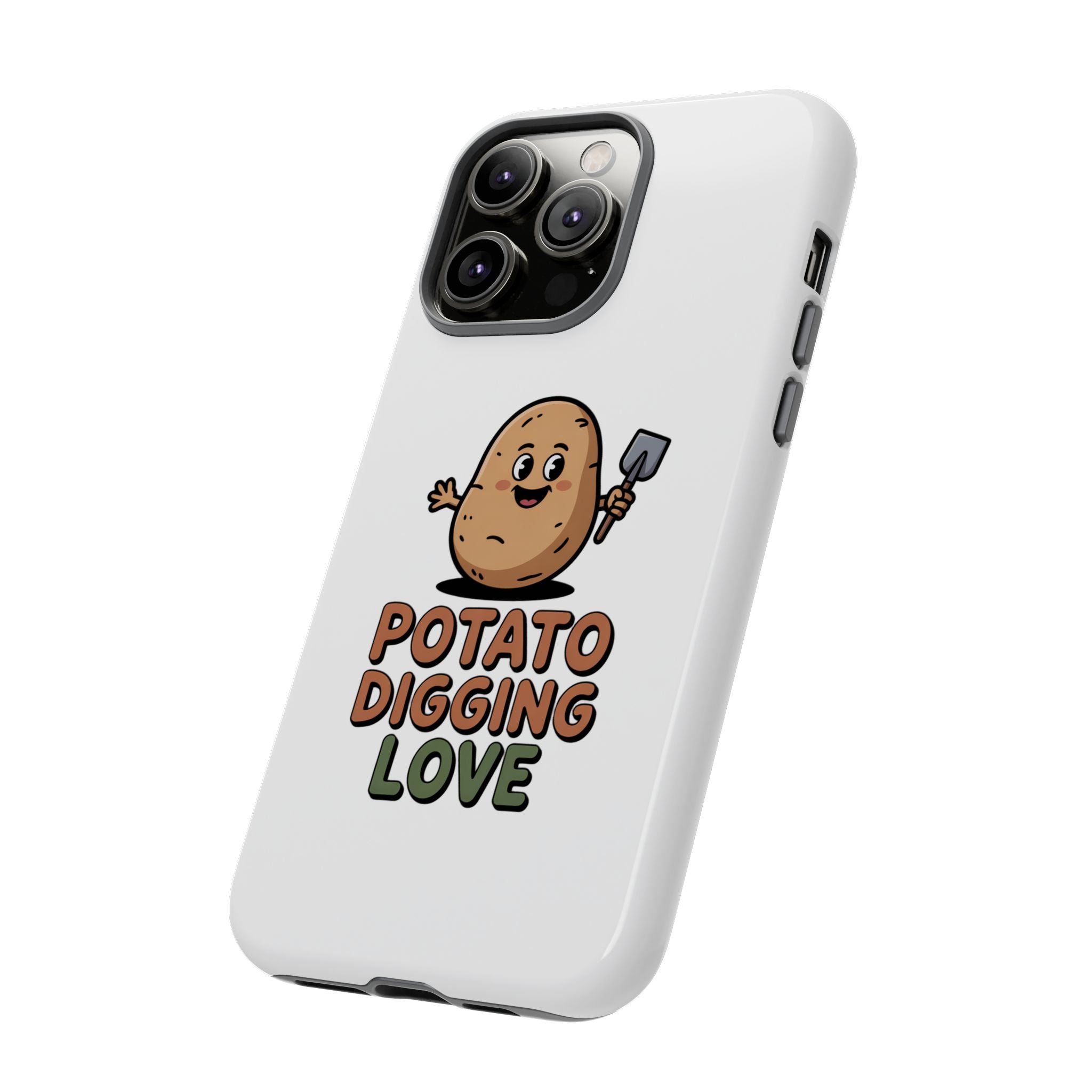 Phone Case — "Potato Digging Love" Cute Gardening Cartoon Protective Cover