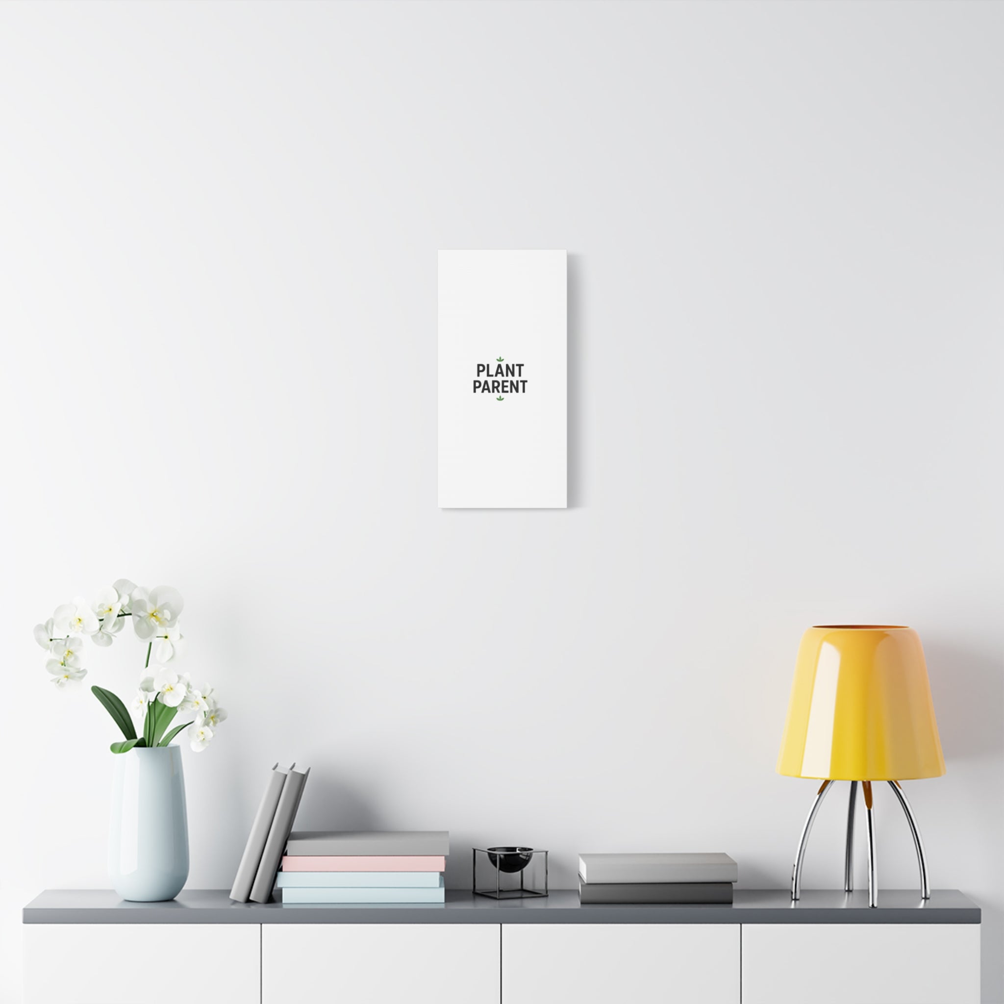 Plant Parent Canvas Wall Art — Minimalist Botanical Typography Print