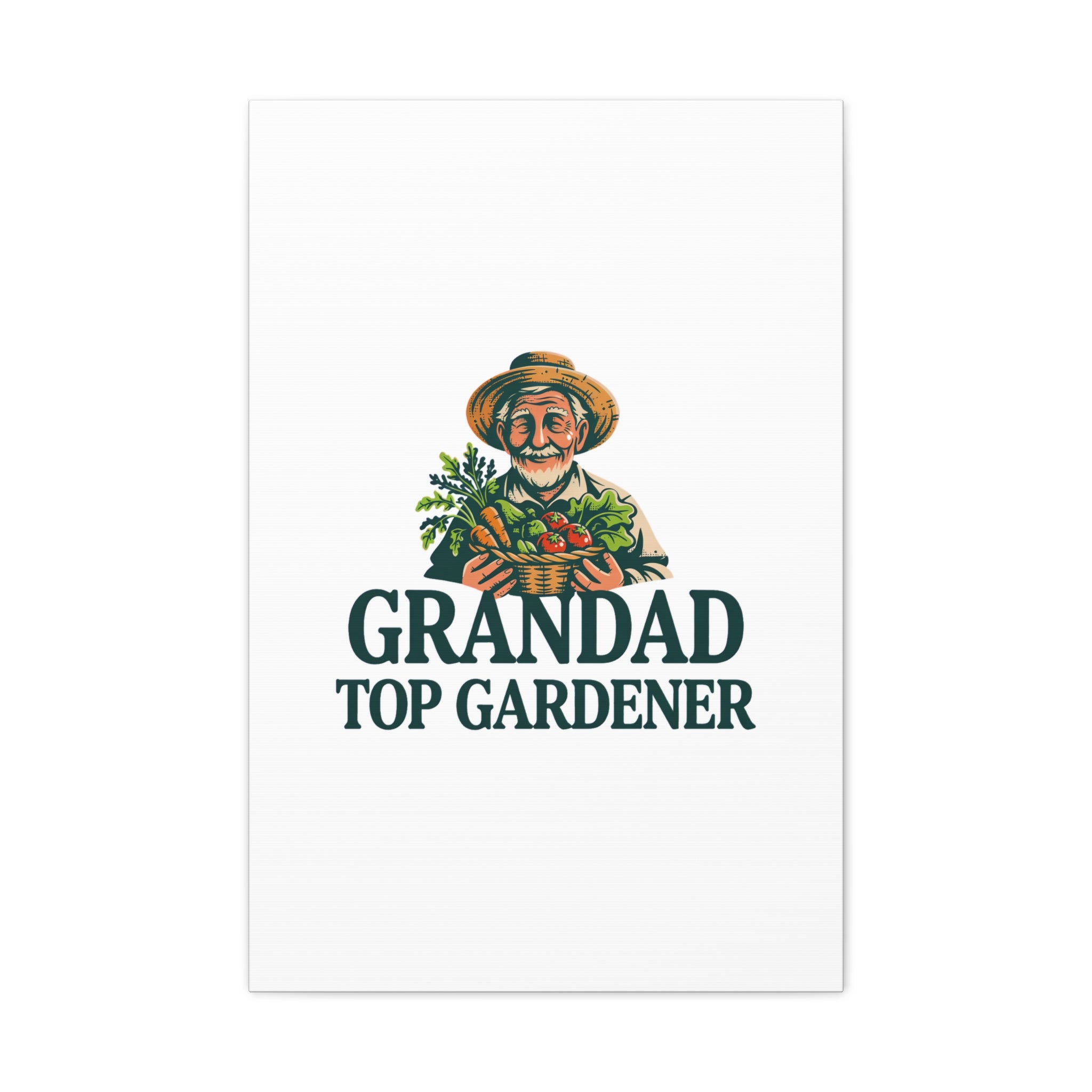 Grandad Top Gardener Canvas – Stretched Matte Wall Art