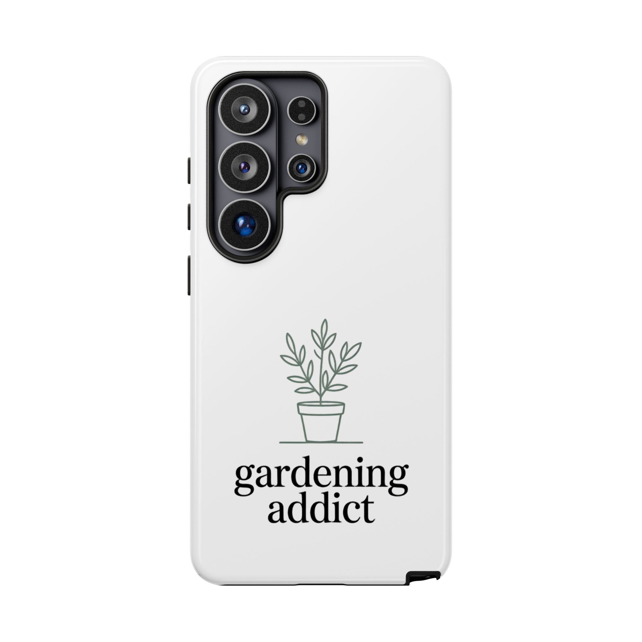 Phone Case — 'gardening addict' Minimal Plant Design