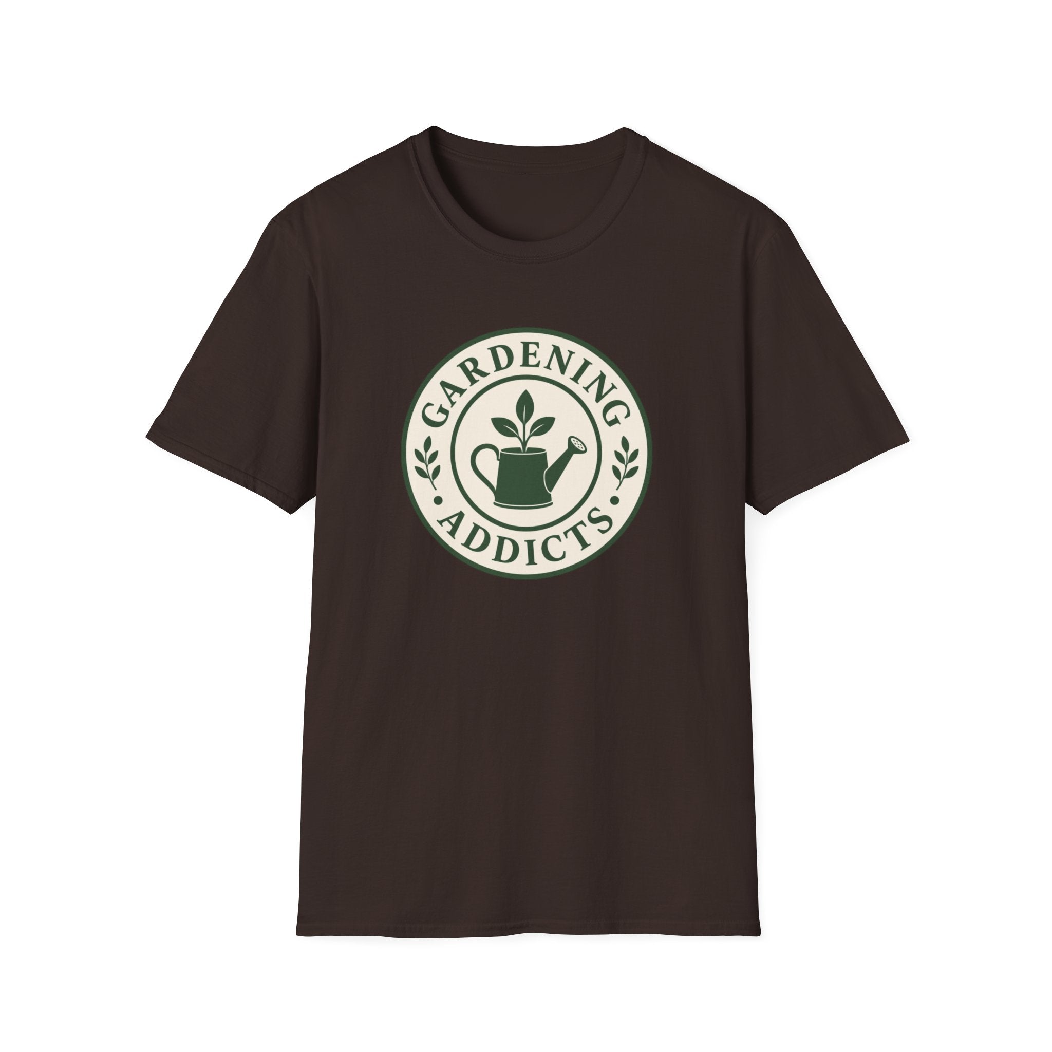 Gardening Addicts T-Shirt — Vintage Watering Can Plant Logo