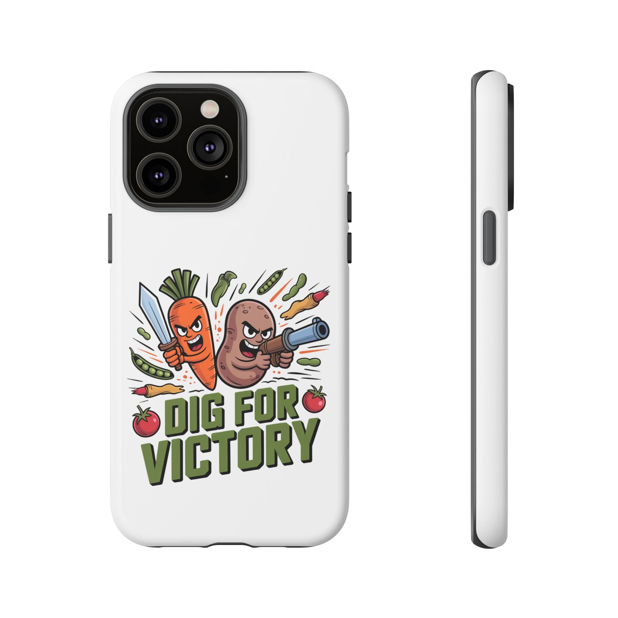 Phone Case — 'Dig For Victory' Veggie Combat Garden Design