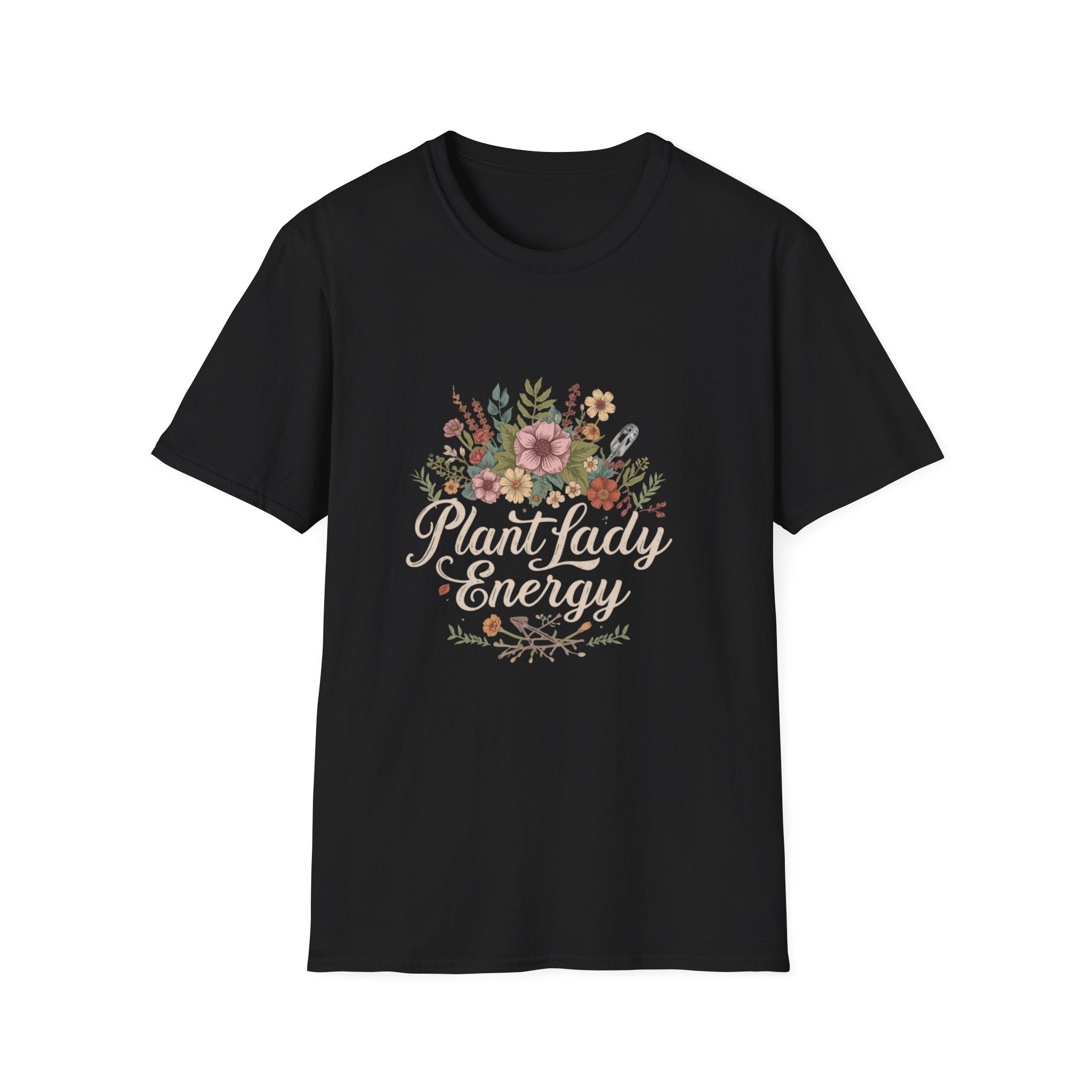 Delicate Floral T-Shirt - “Plant Lady Energy"