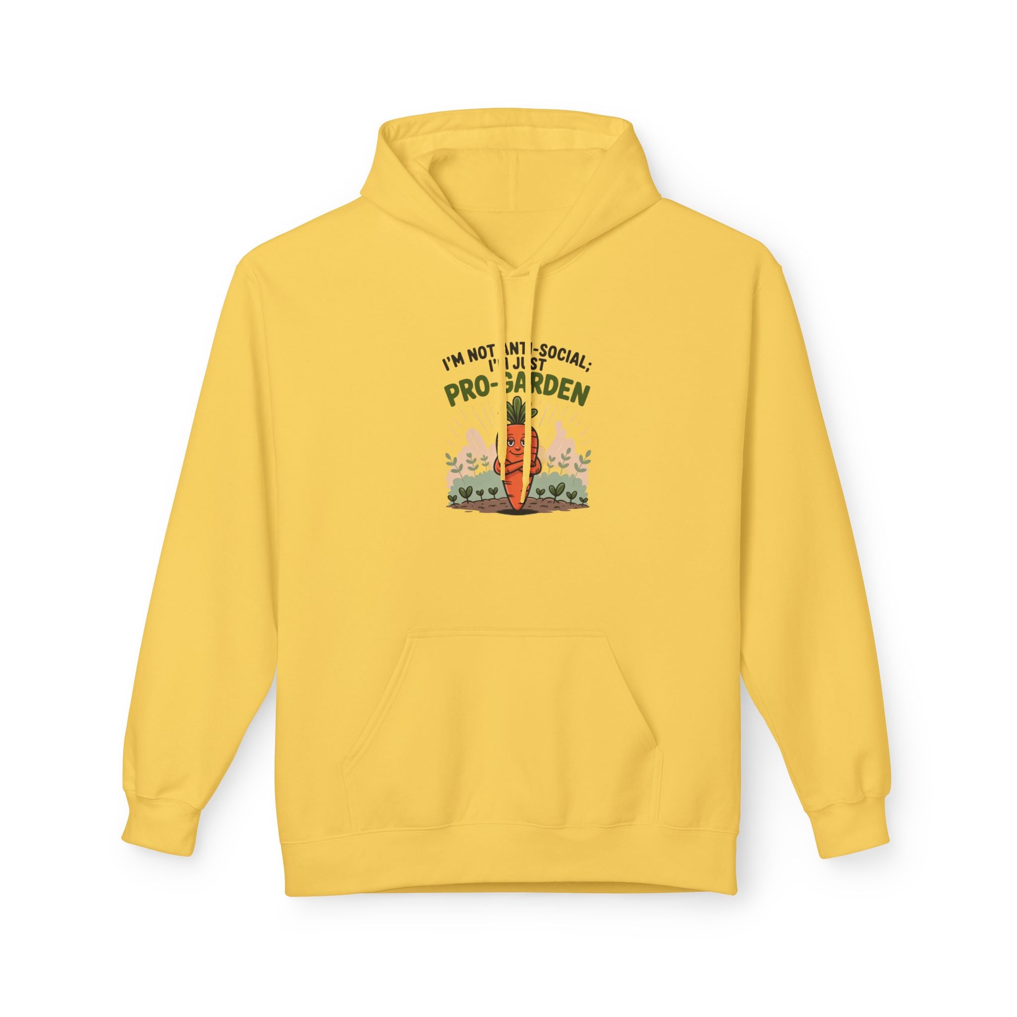 Gardener Hoodie - "I'm Not Anti-Social, I'm Pro-Garden" Cozy Plant Lover Sweatshirt