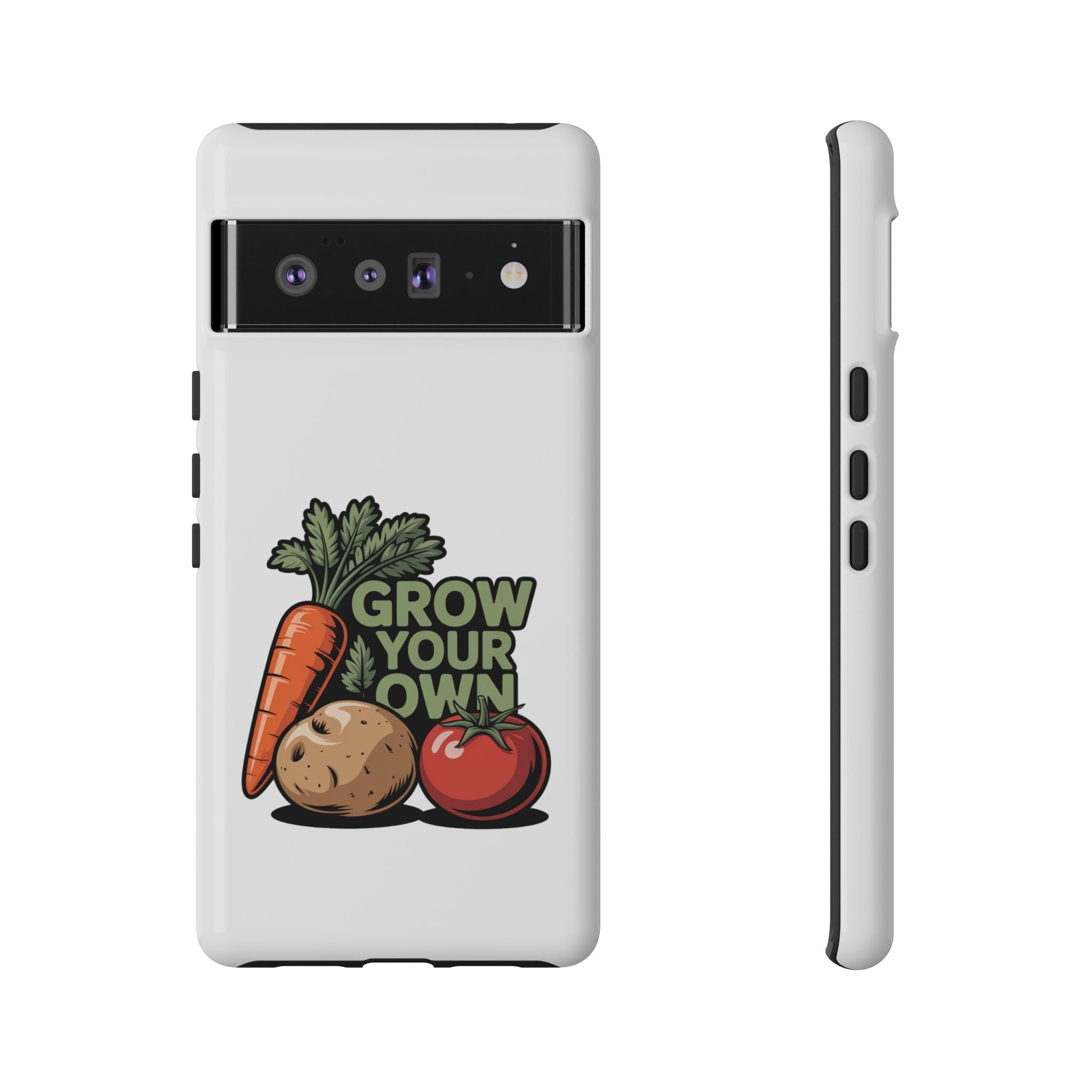 Grow Your Own Vegetables Phone Case — Gardening Carrot Potato Tomato Design