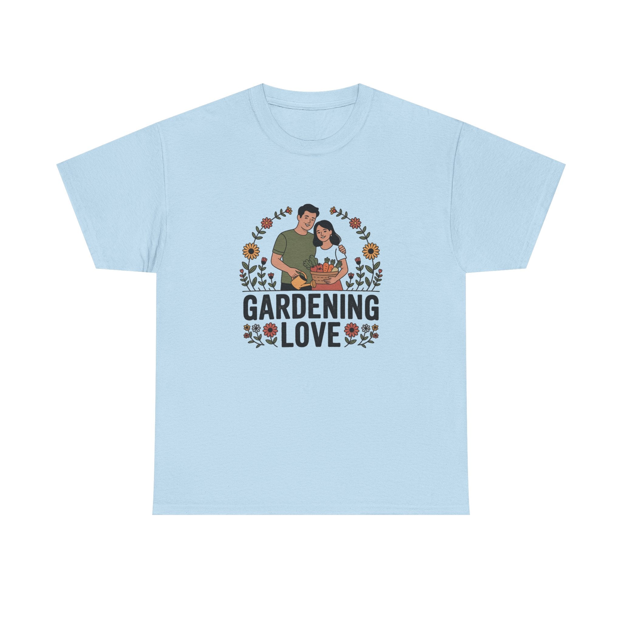 Gardening Love T-Shirt — Cute Couple Planting Graphic Tee