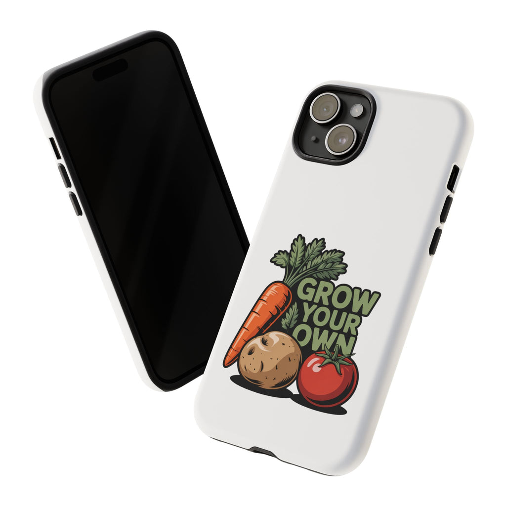 Grow Your Own Vegetables Phone Case — Gardening Carrot Potato Tomato Design