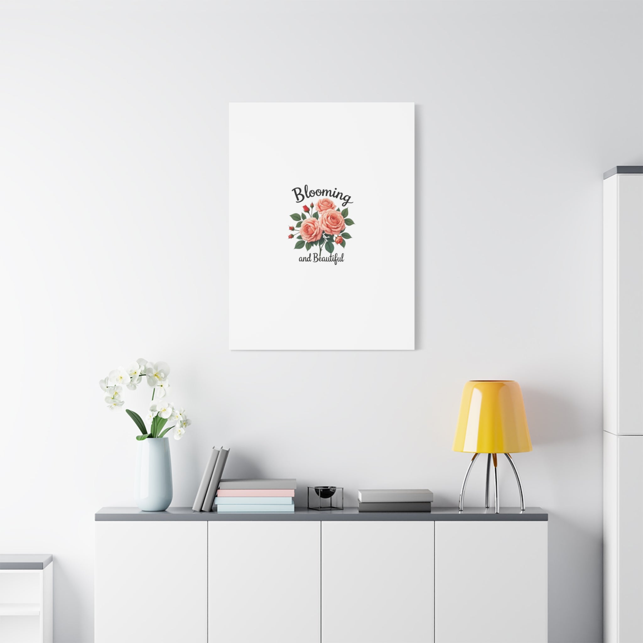Blooming and Beautiful Rose Bouquet Canvas Wall Art