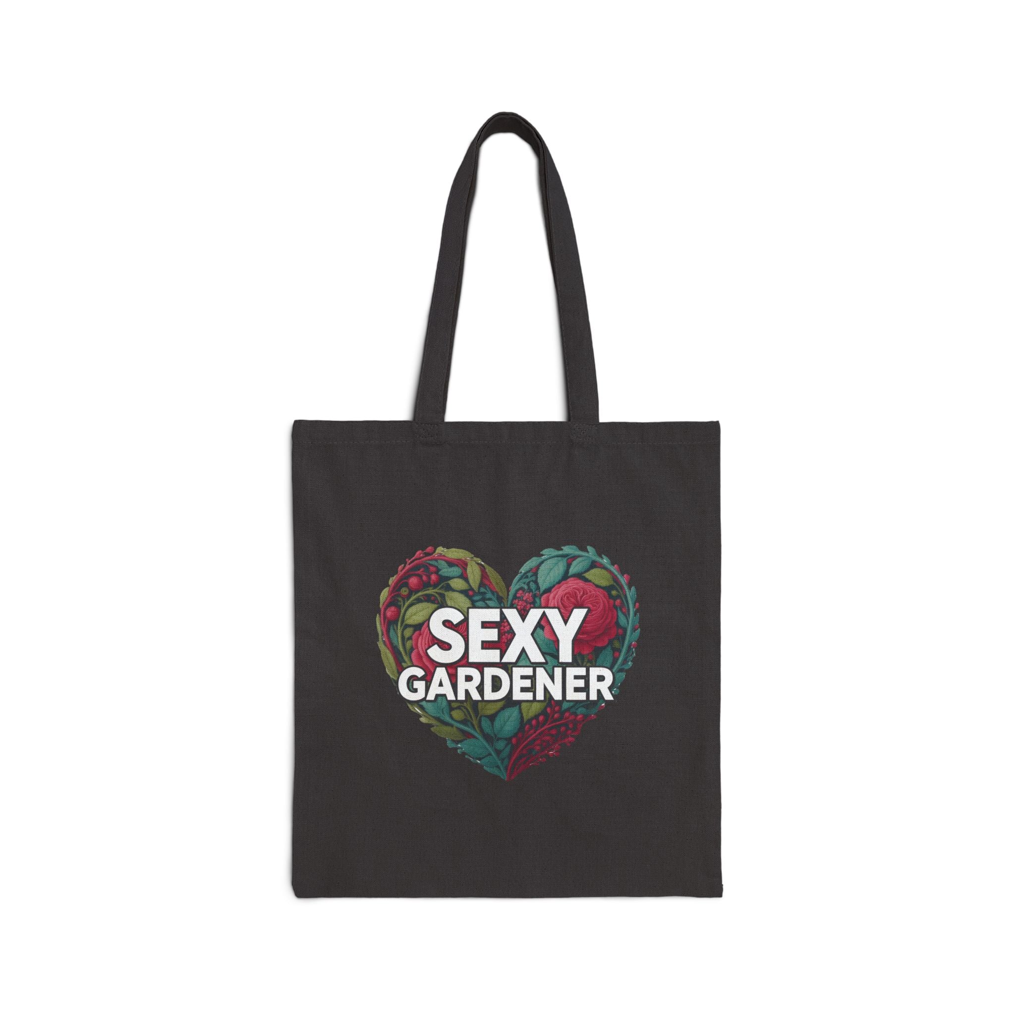 Sexy Gardener Heart Tote Bag — Cotton Garden Bag