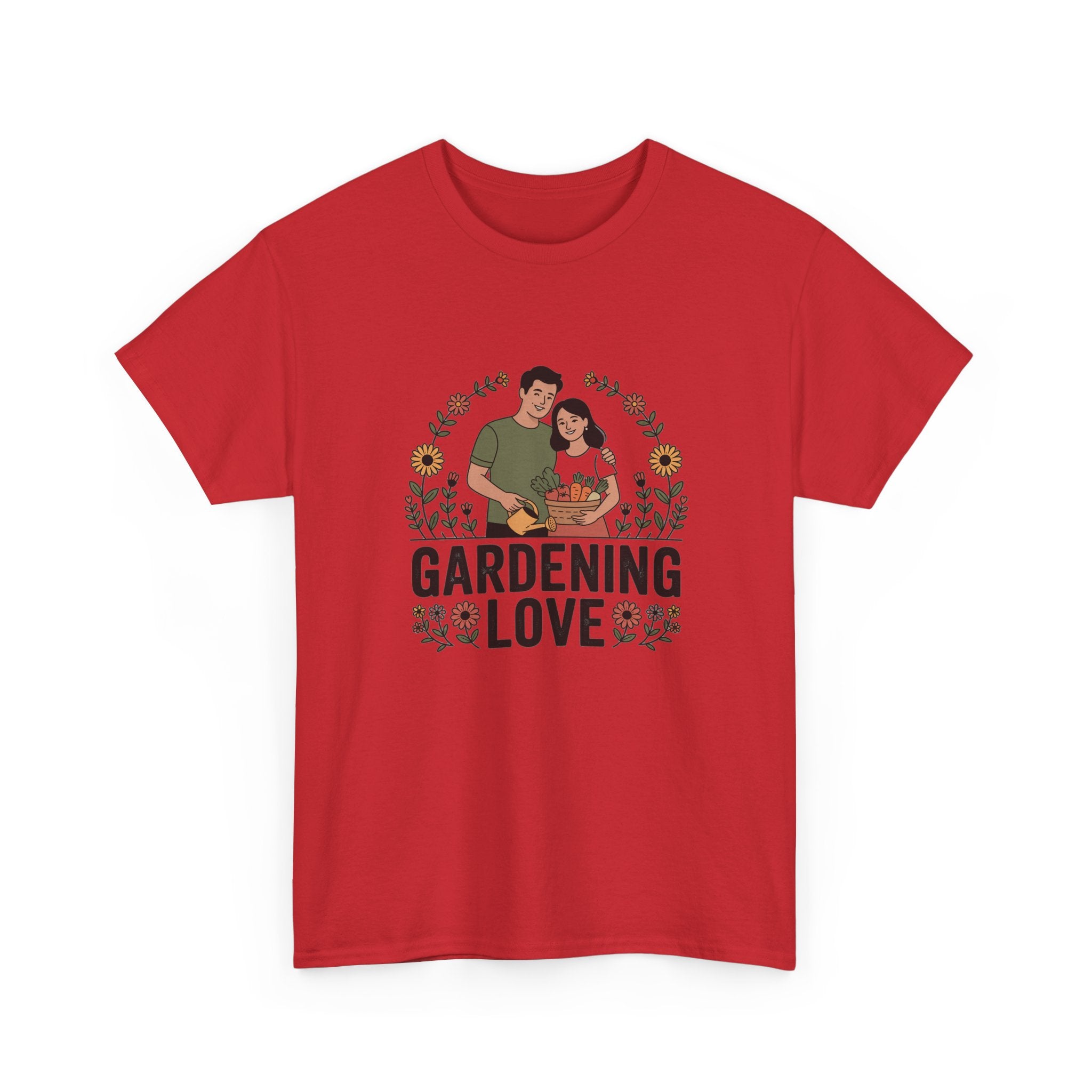 Gardening Love T-Shirt — Cute Couple Planting Graphic Tee