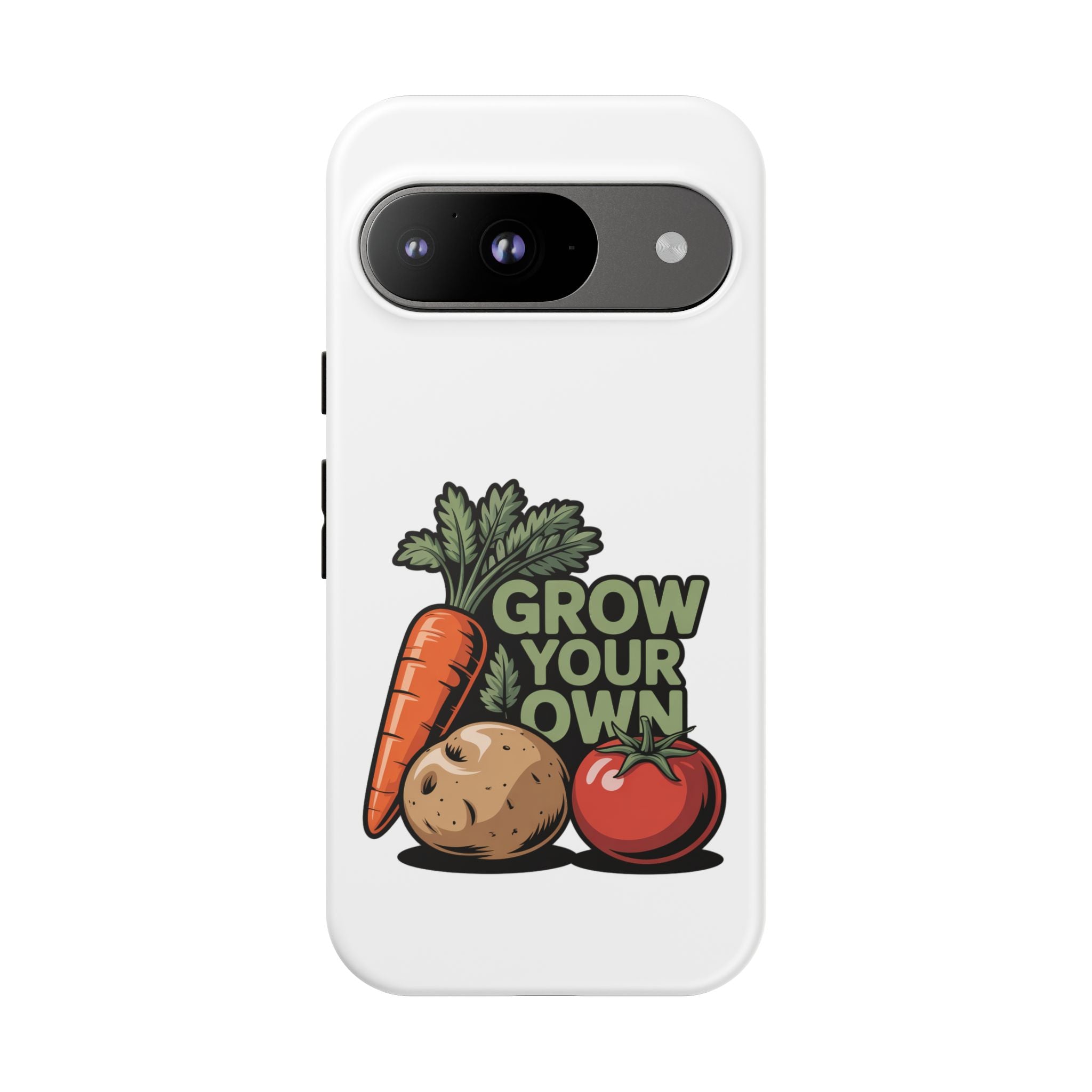 Grow Your Own Vegetables Phone Case — Gardening Carrot Potato Tomato Design