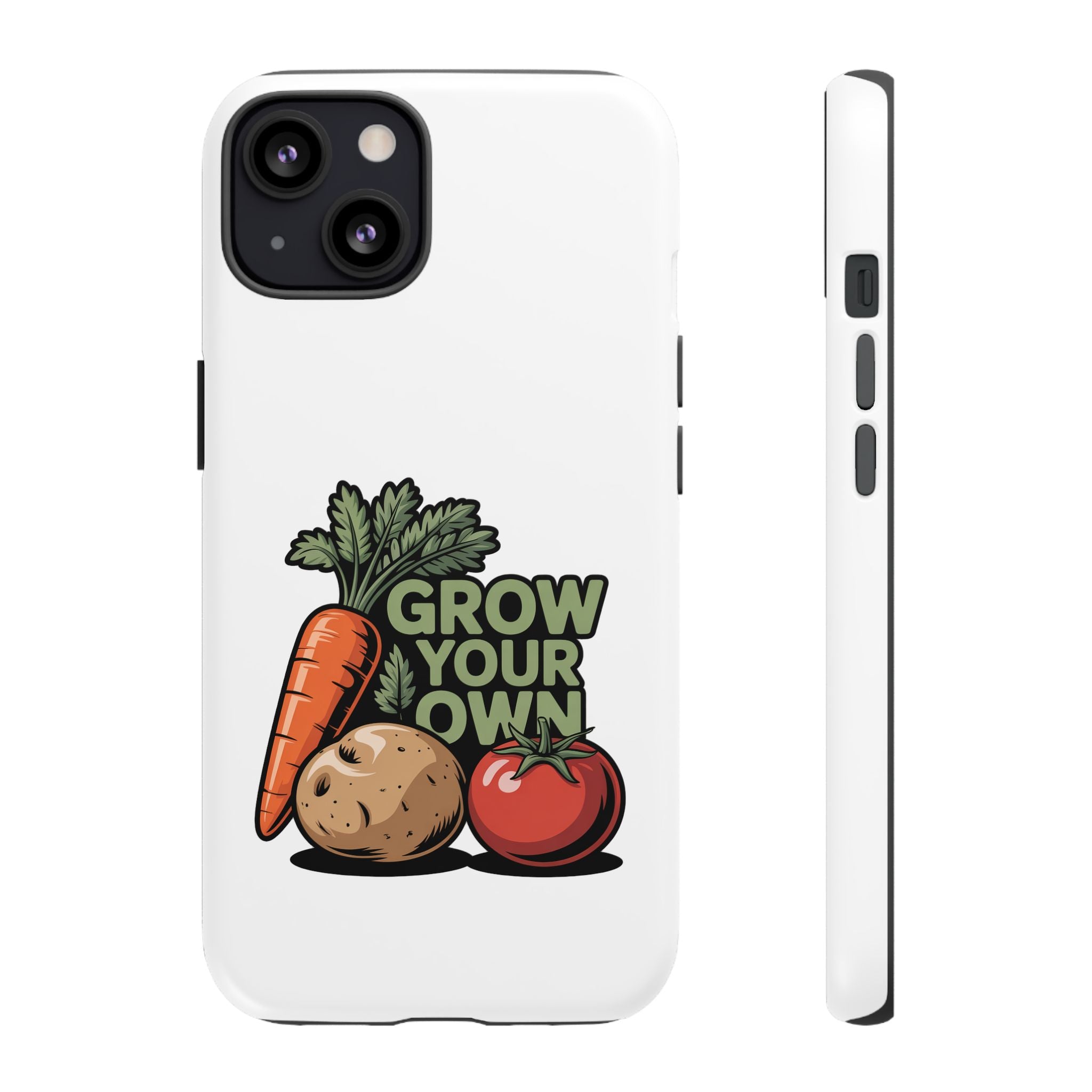 Grow Your Own Vegetables Phone Case — Gardening Carrot Potato Tomato Design