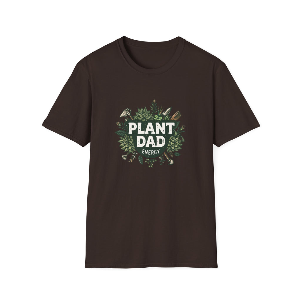 Plant Dad T-Shirt — Funny Gardener Shirt with Botanical Tools